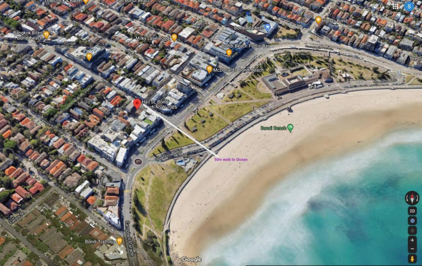Modern Beach Ocean View 1 BDR Parking Balcony AC