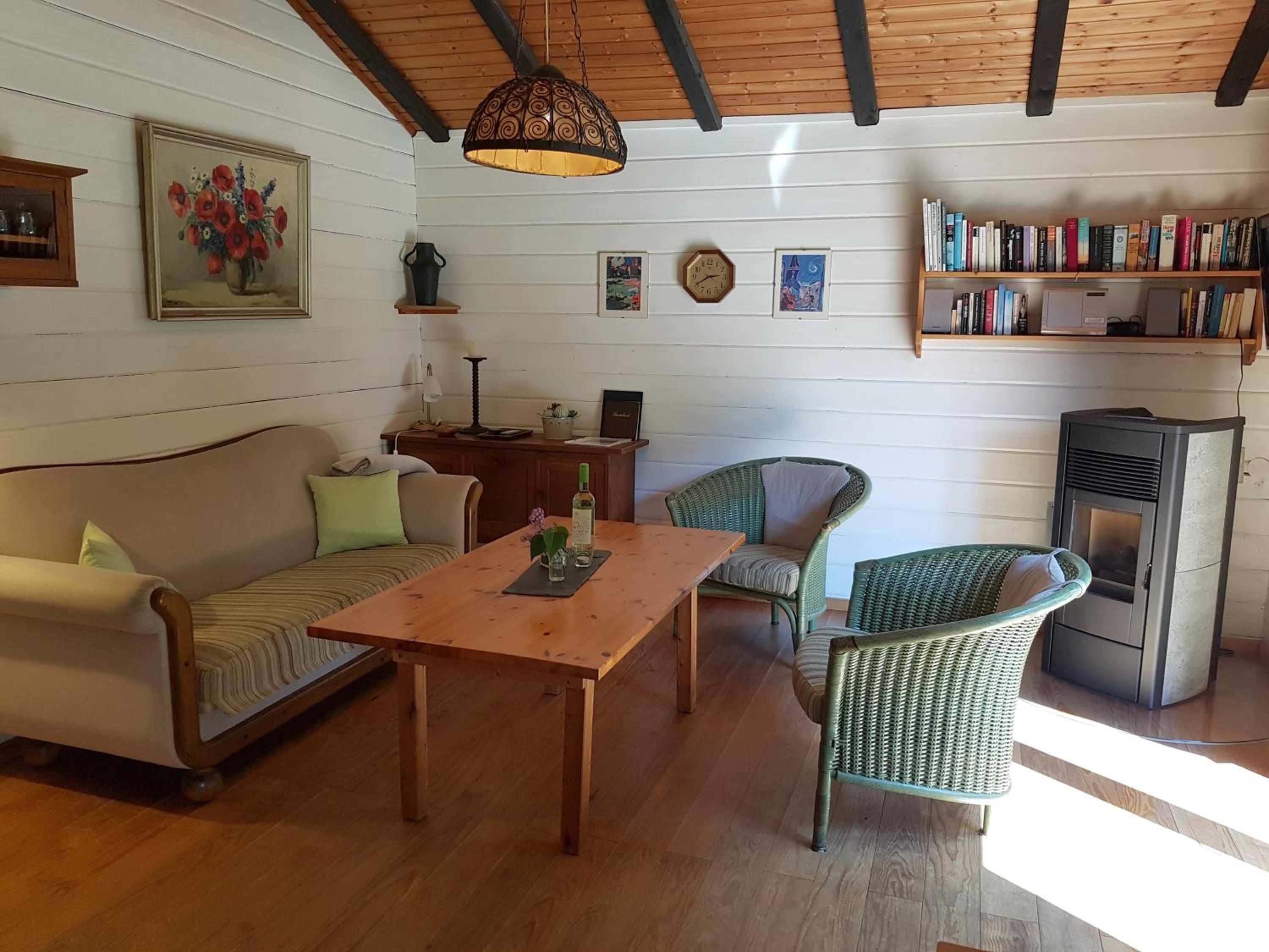 Gemuetliches Blockhaus en Steinberg — lounge