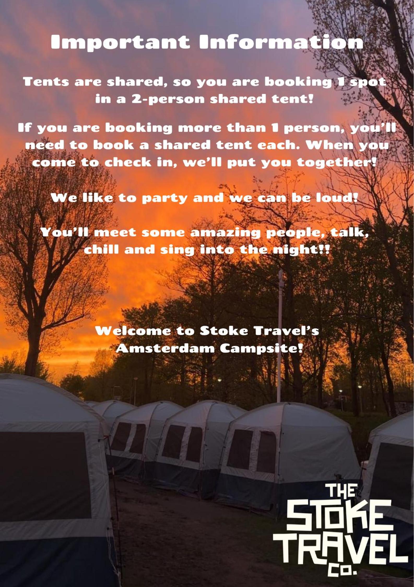 Stoke Travel's Amsterdam Camping