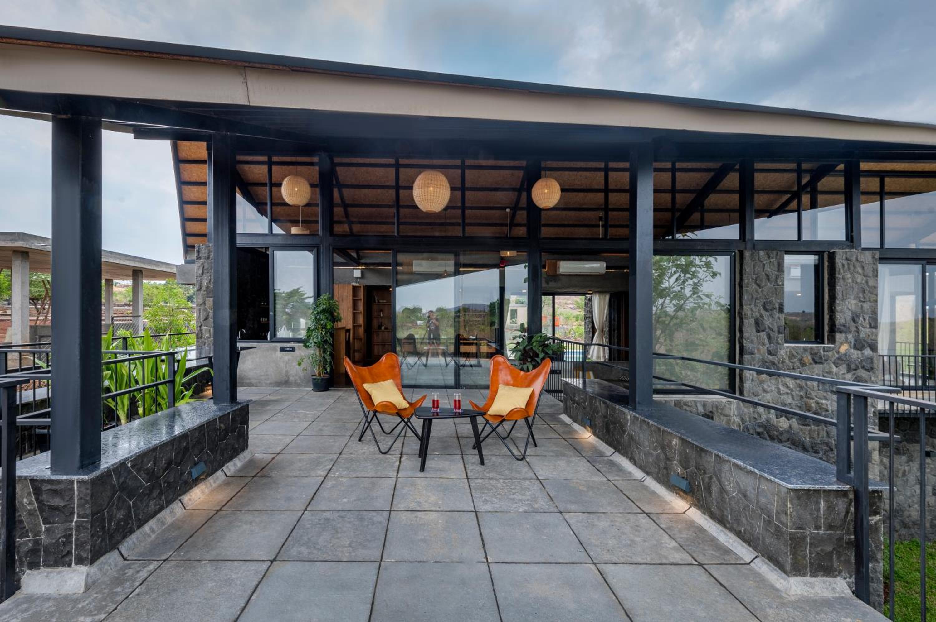 SaffronStays Black Rock - 3BR pet-friendly eco-luxe villa with pool, game room & sunrise deck in Nashik view 3