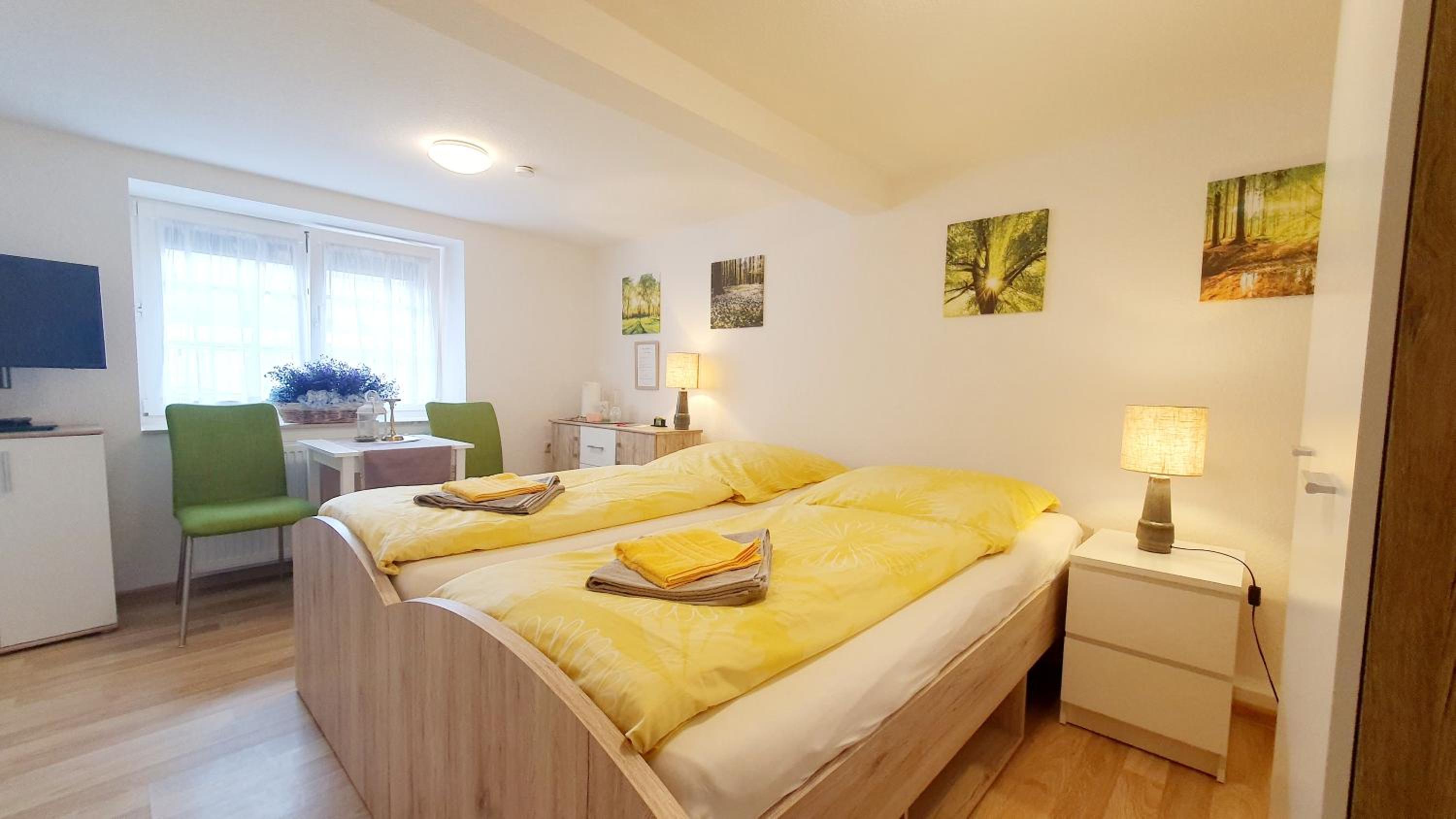Kleine hübsches Apartment,Sauna im Haus, Hunde willkommen, nahe Park, Waldeisenbahn, Hermansbad, UNESCO Geopark, Nähe polnischer Markt, Top Lage für Ausflu