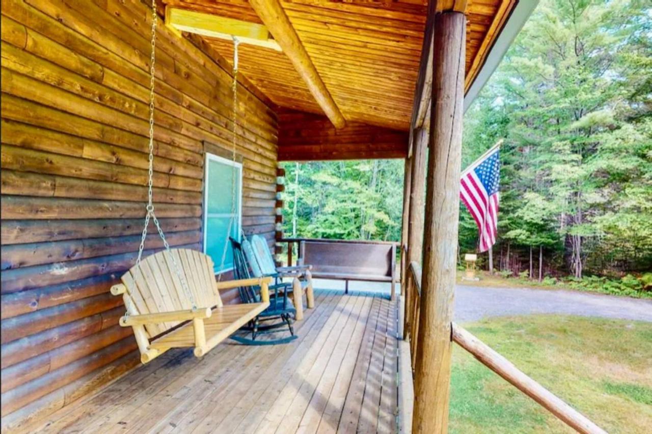 Silvers Log Cabin Fire Pit Acadia National Park view 5