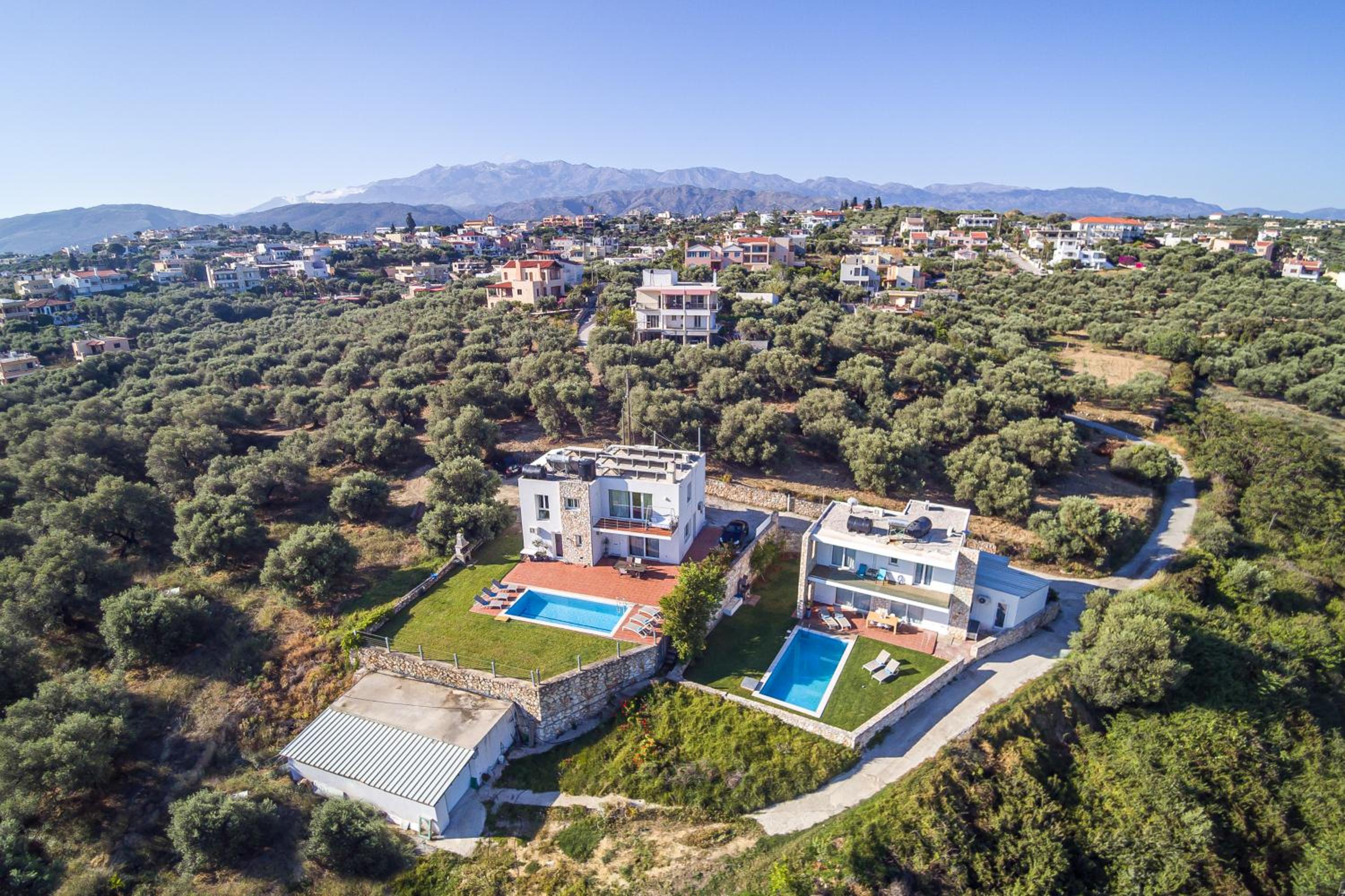 DIMITRA apartment with private pool and sea view -the ground floor of a two storey building view 2