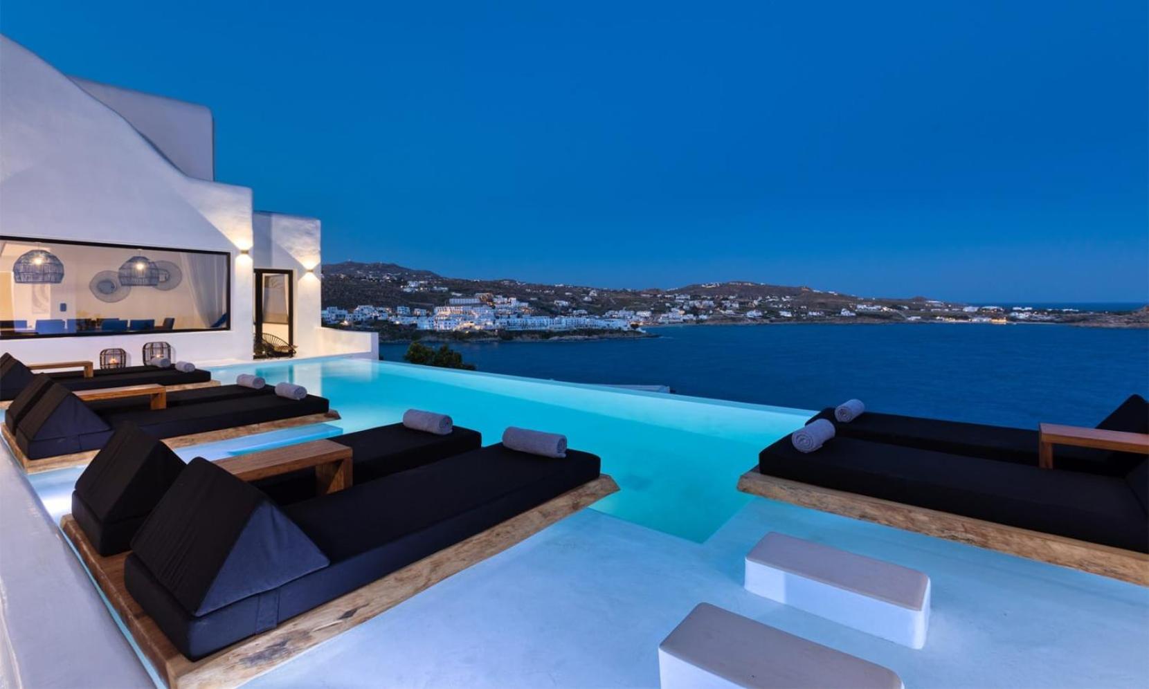 Magnificent Mykonos Villa Villa Rikei 5 Bedrooms Unique Aegean Sea Views photo 3