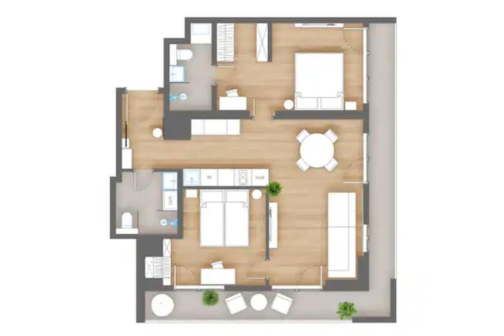 White sails- apartment with two bedroom