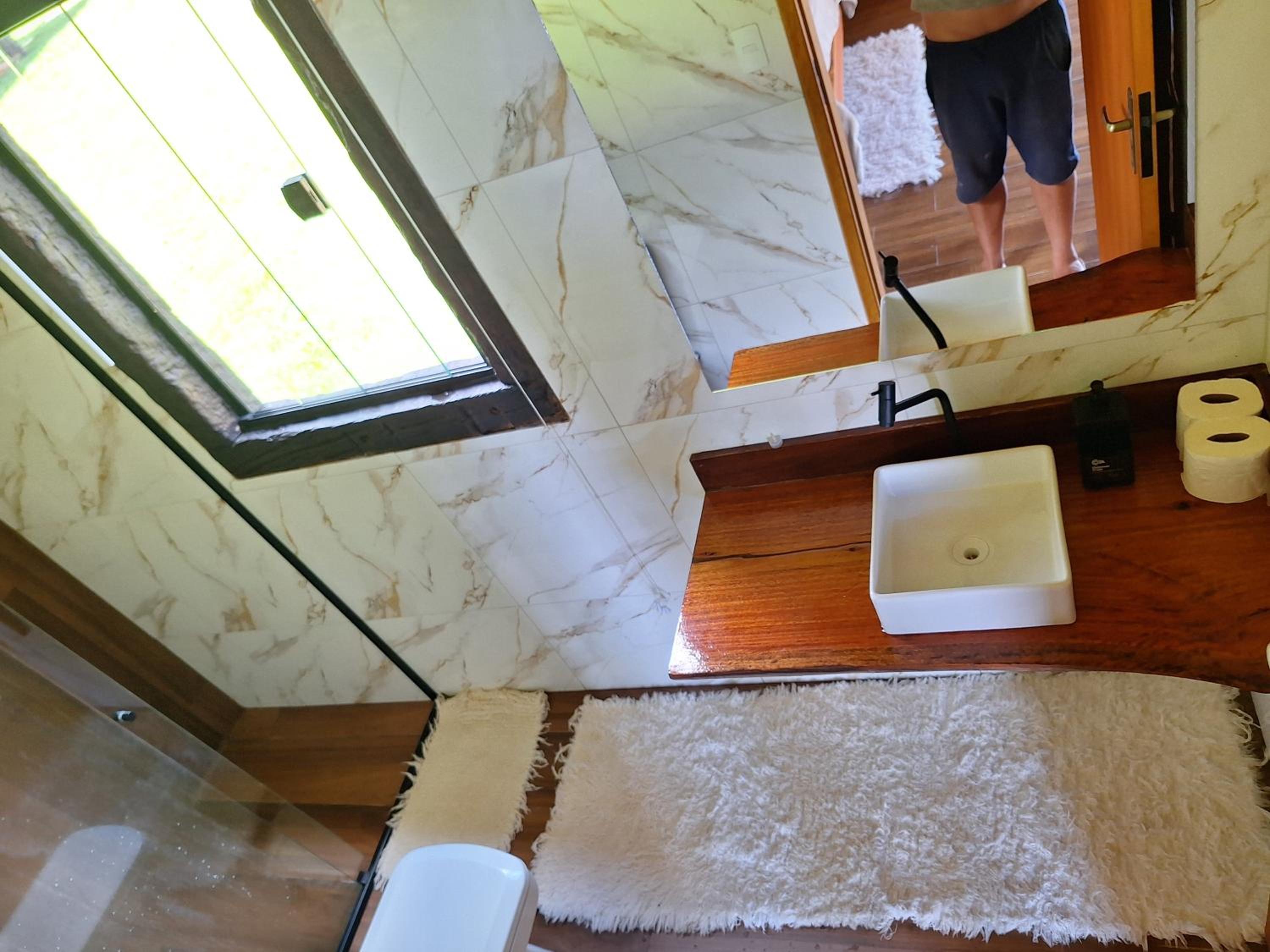 Vitrine da serra chalé luxo