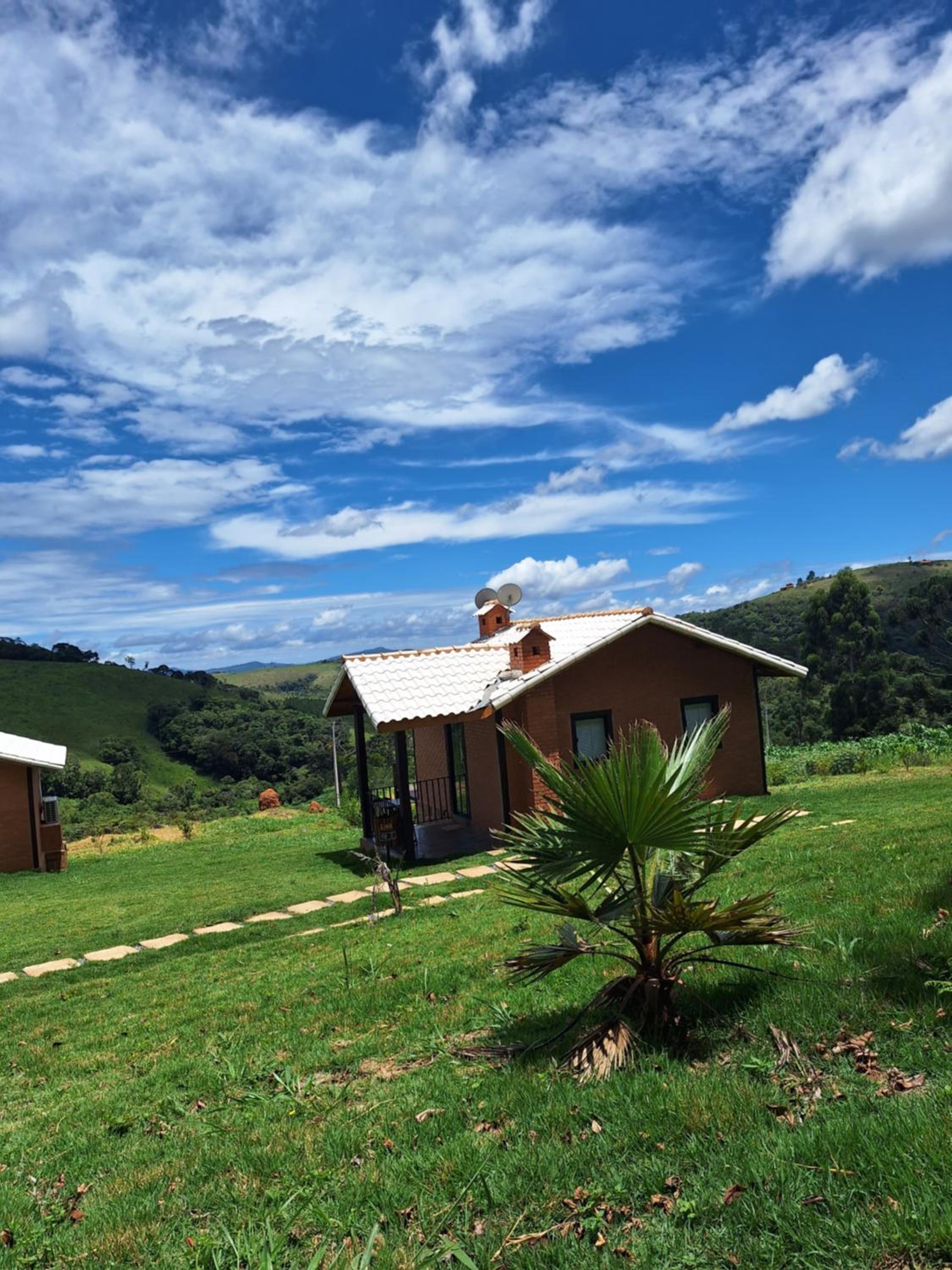 Vitrine da serra chalé luxo