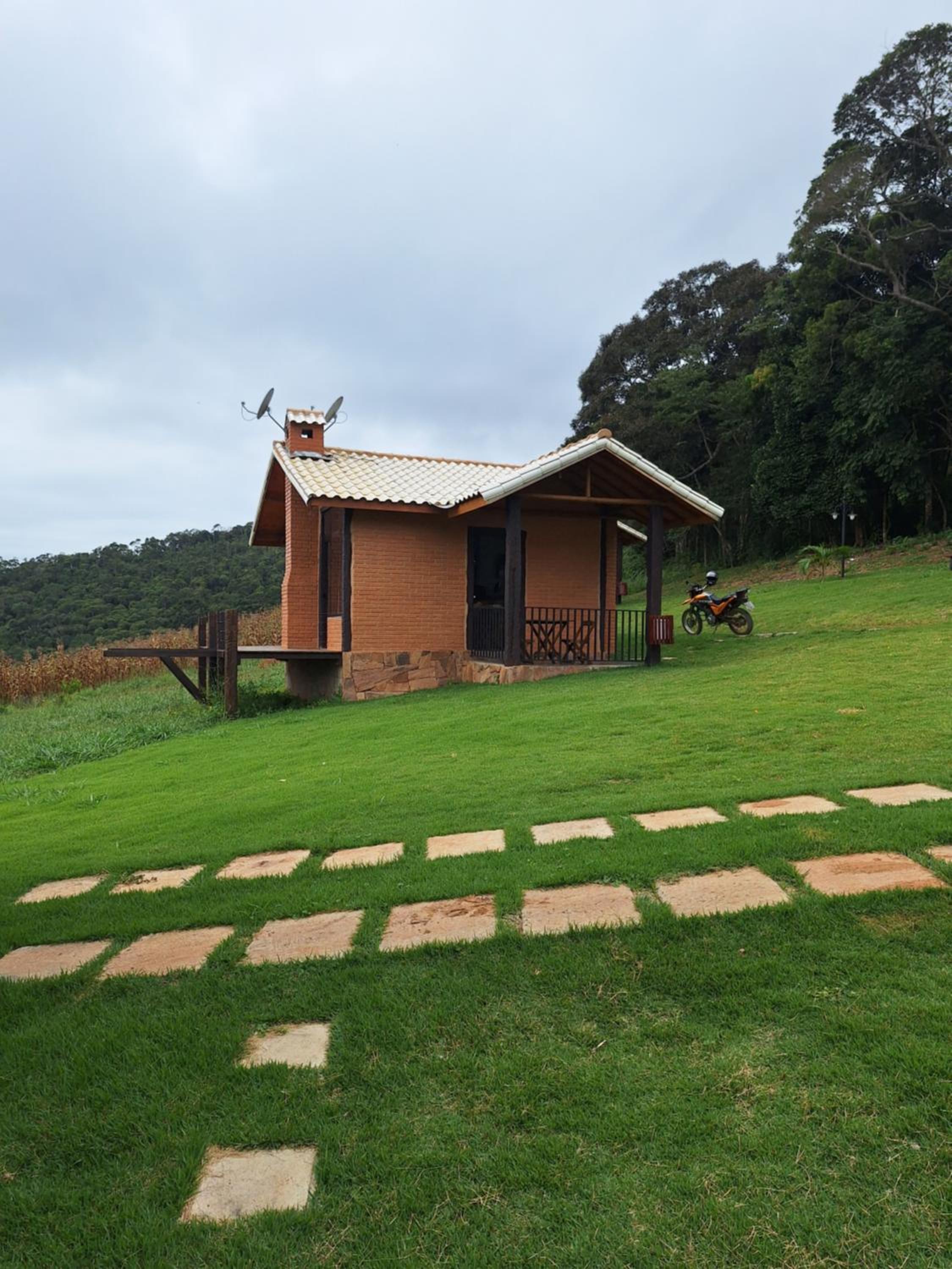 Vitrine da serra chalé luxo
