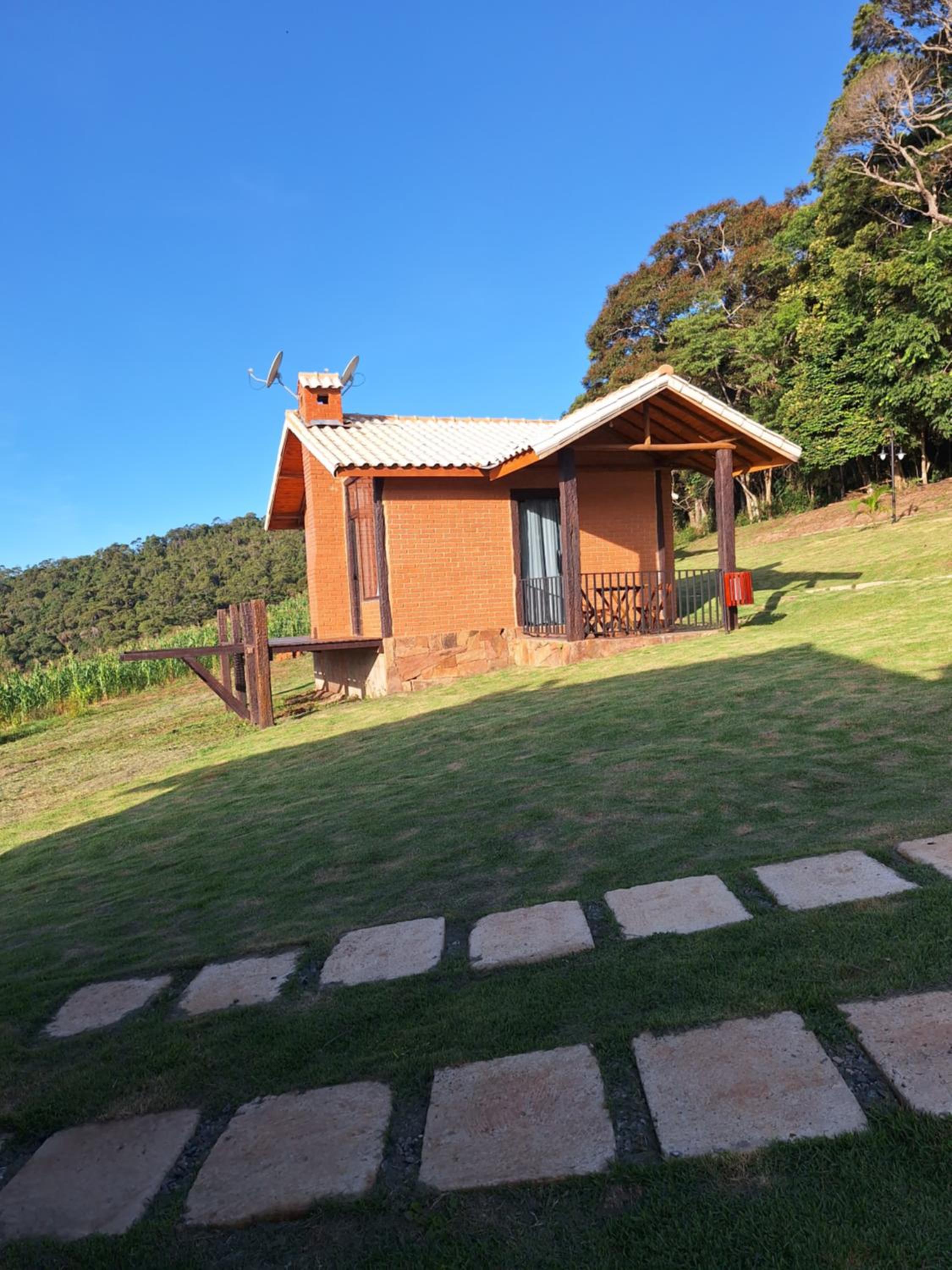 Vitrine da serra chalé luxo