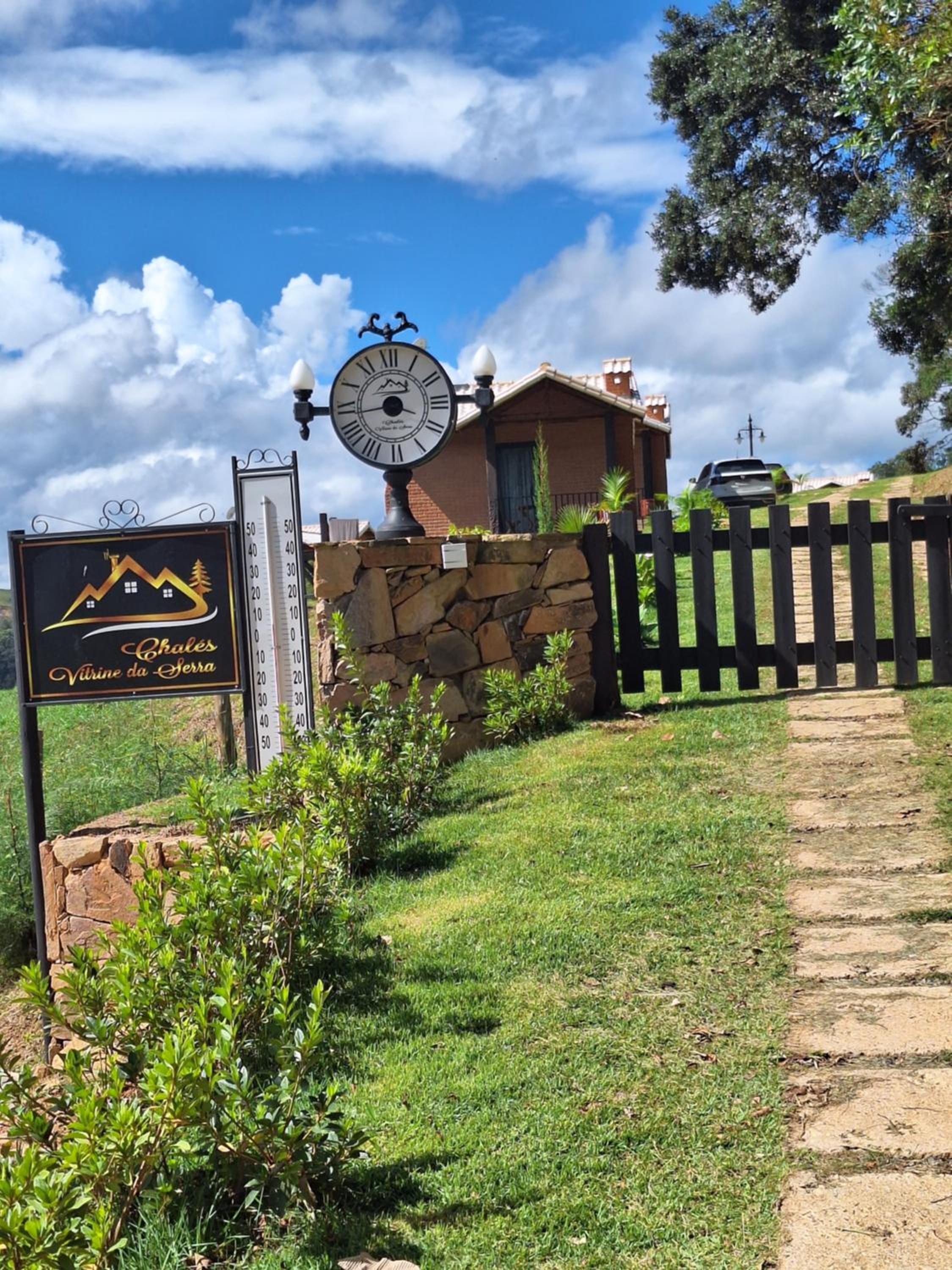 Vitrine da serra chalé luxo