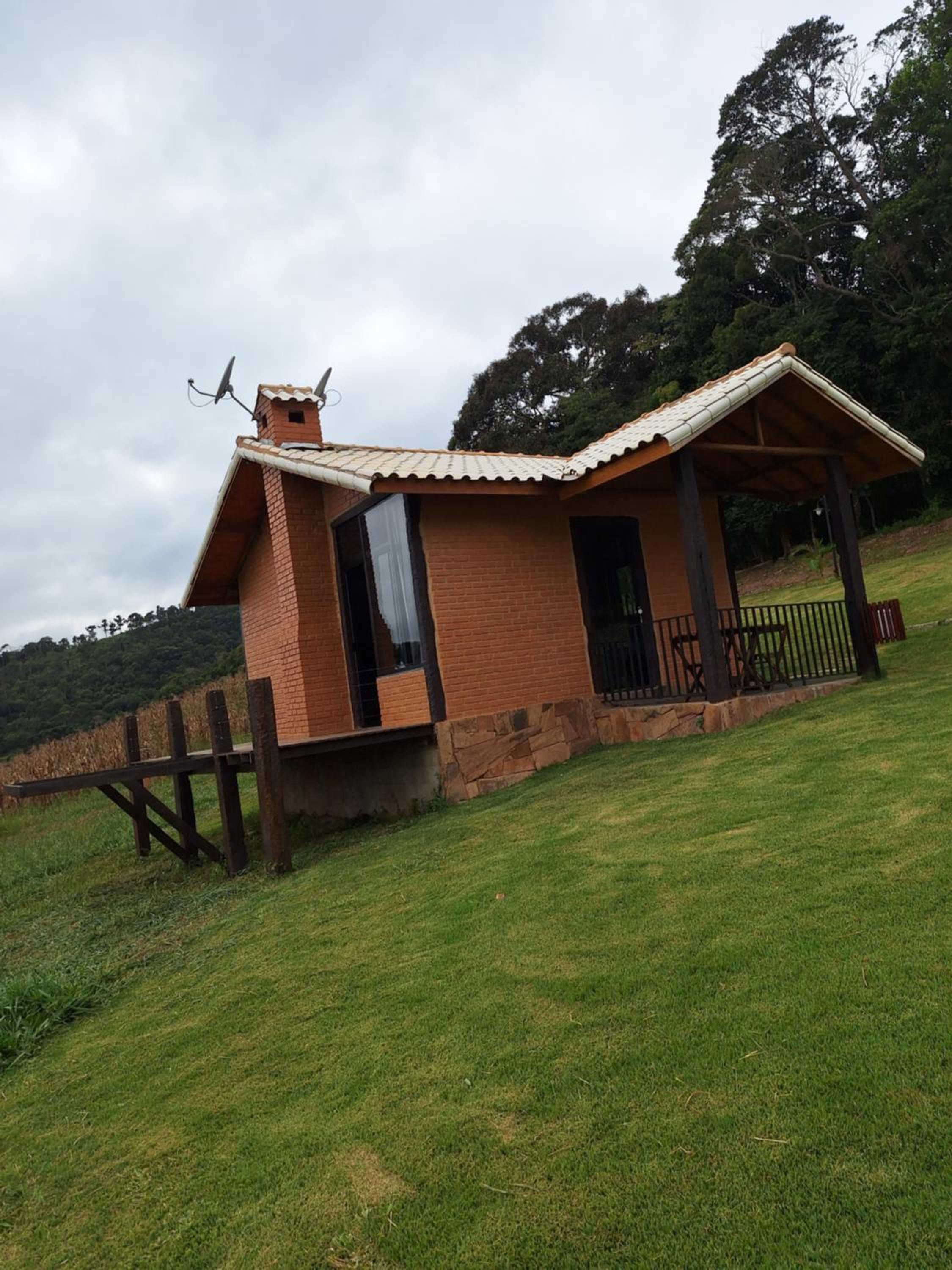 Vitrine da serra chalé luxo