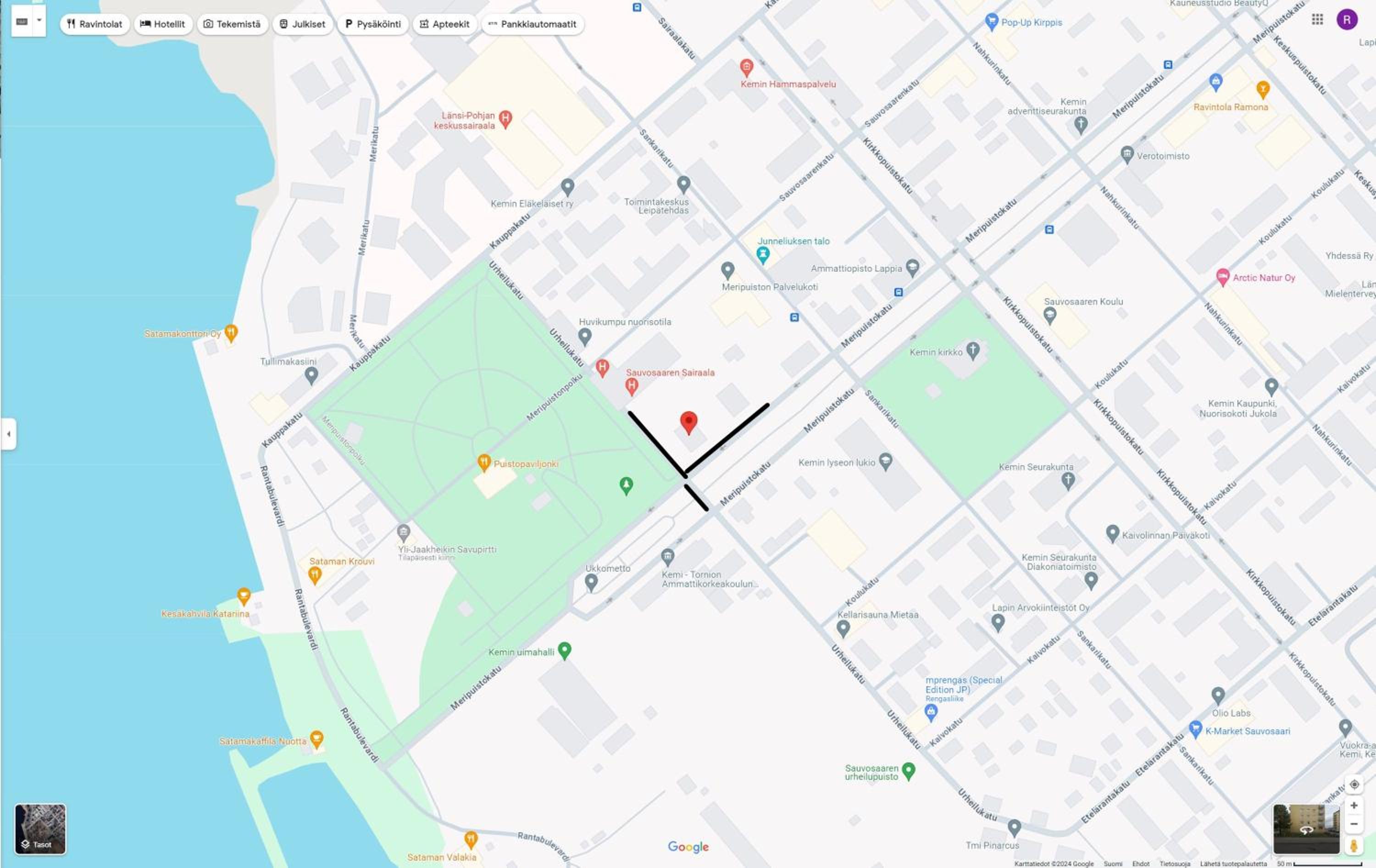 Yksiö kaupungissa Kemi