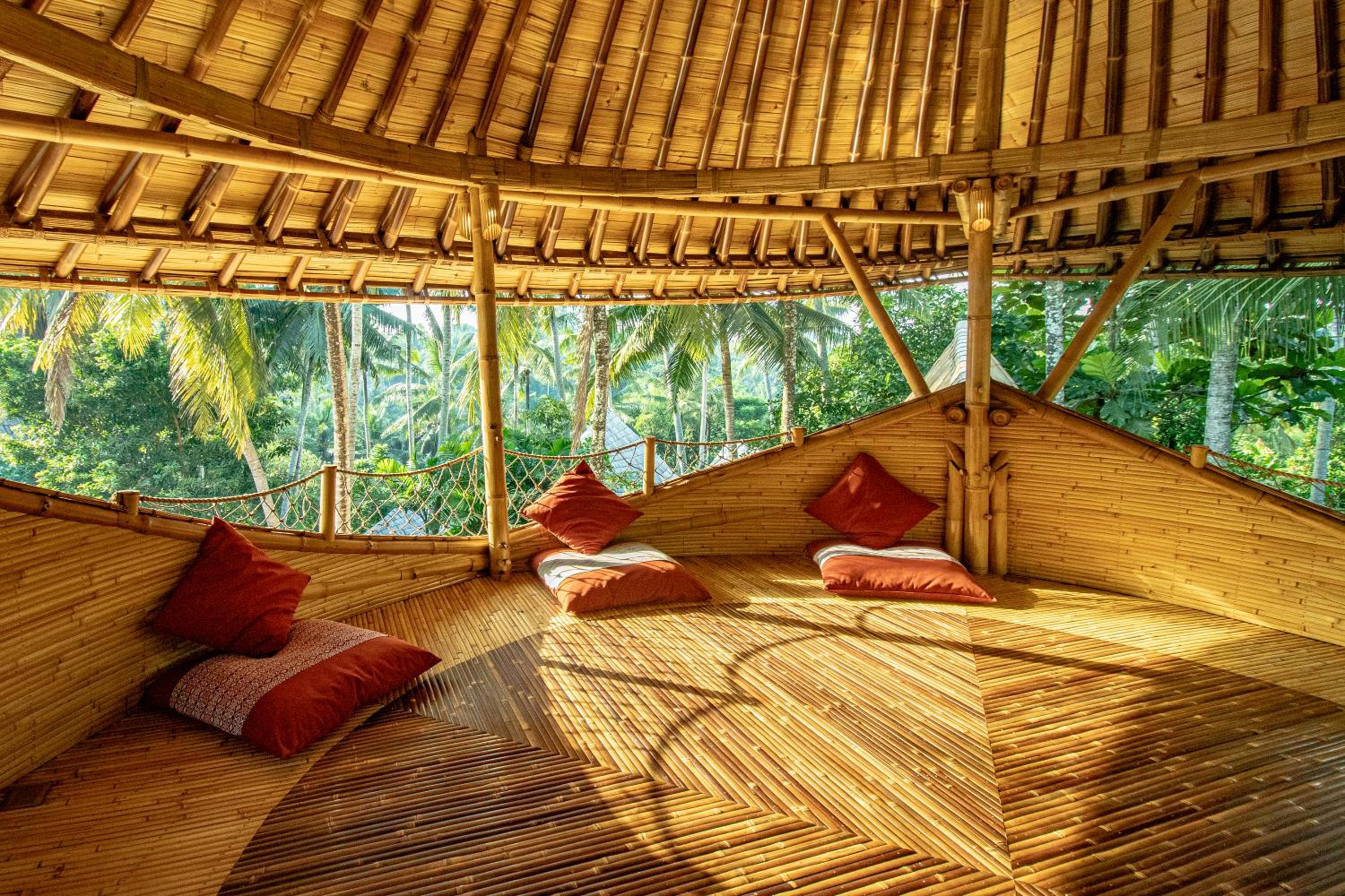 Cacao House 4bds Eco Bamboo House, pool, near Green School Bali view 4