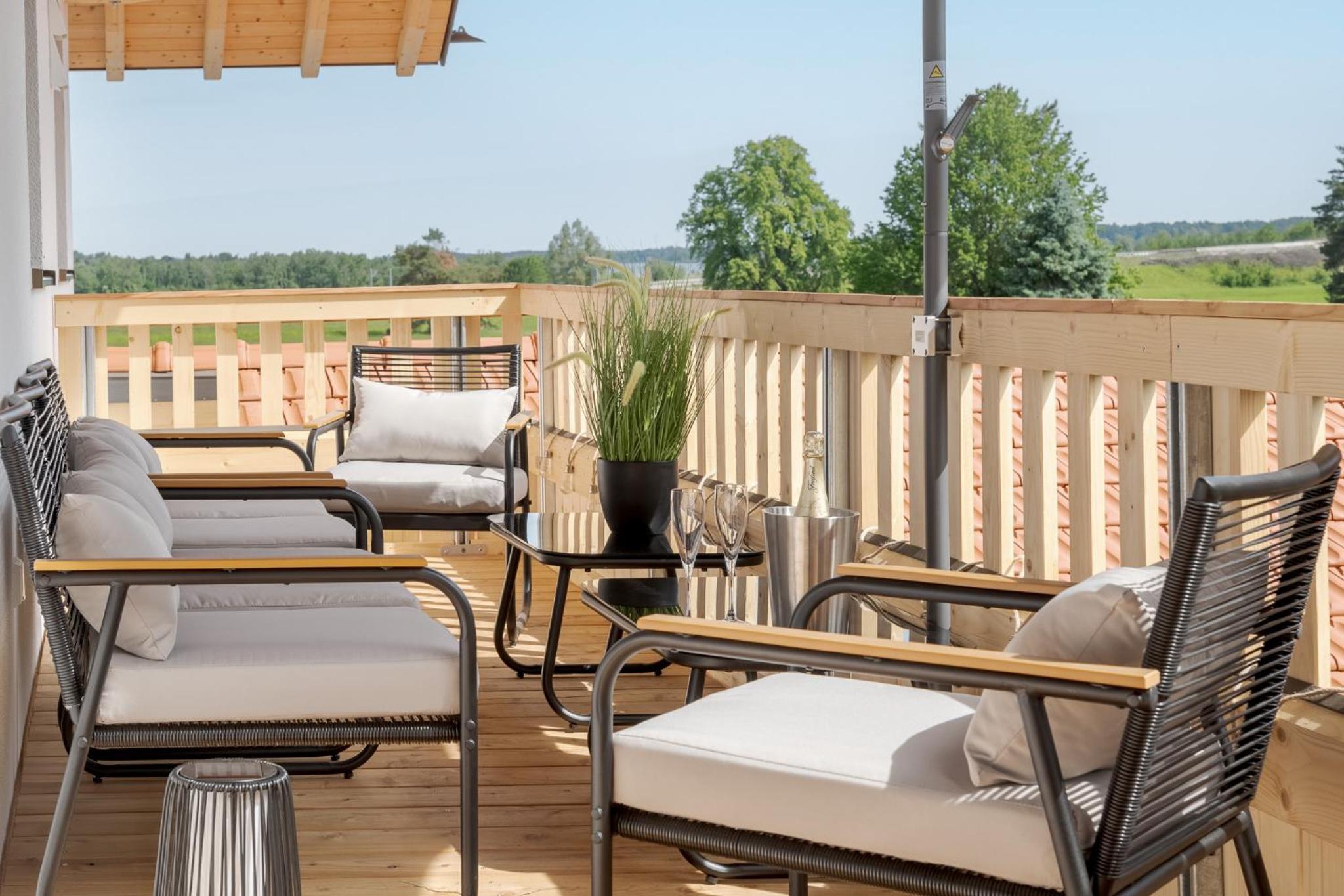 FENJOY Ferienapartments am Chiemsee - Balkon - BBQ