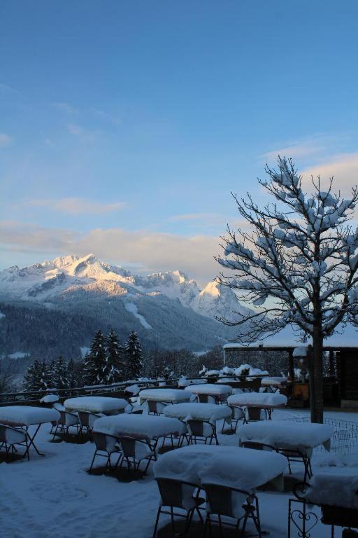 Pfeiffer Alm mit Blick auf die Zugspitze