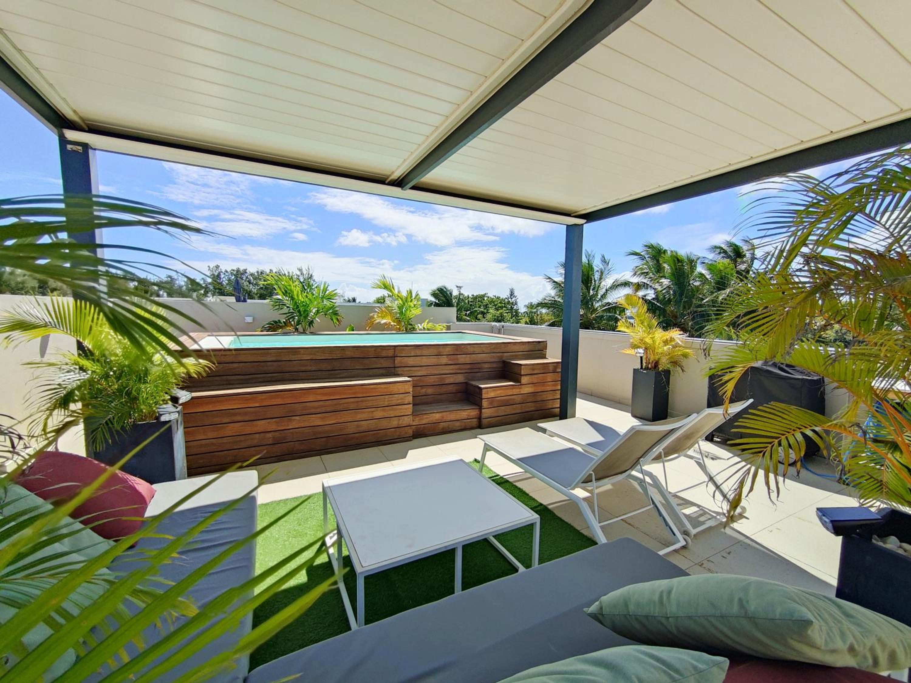 Villa Eden-2 bedrooms with Private Rooftop Terrace & Pool, access to private beachclub, Ki Residences, Pereybère - Managed by KSN view 2