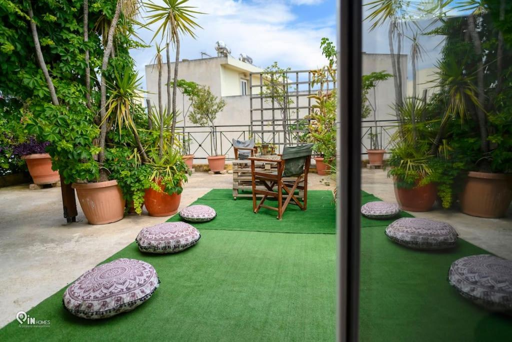 Rustic - Private Rooftop Garden & City View Studio in Egaleo-Athens