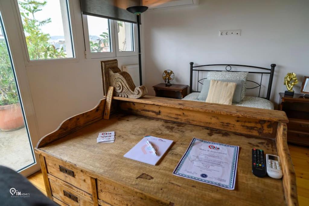 Rustic - Private Rooftop Garden & City View Studio in Egaleo-Athens