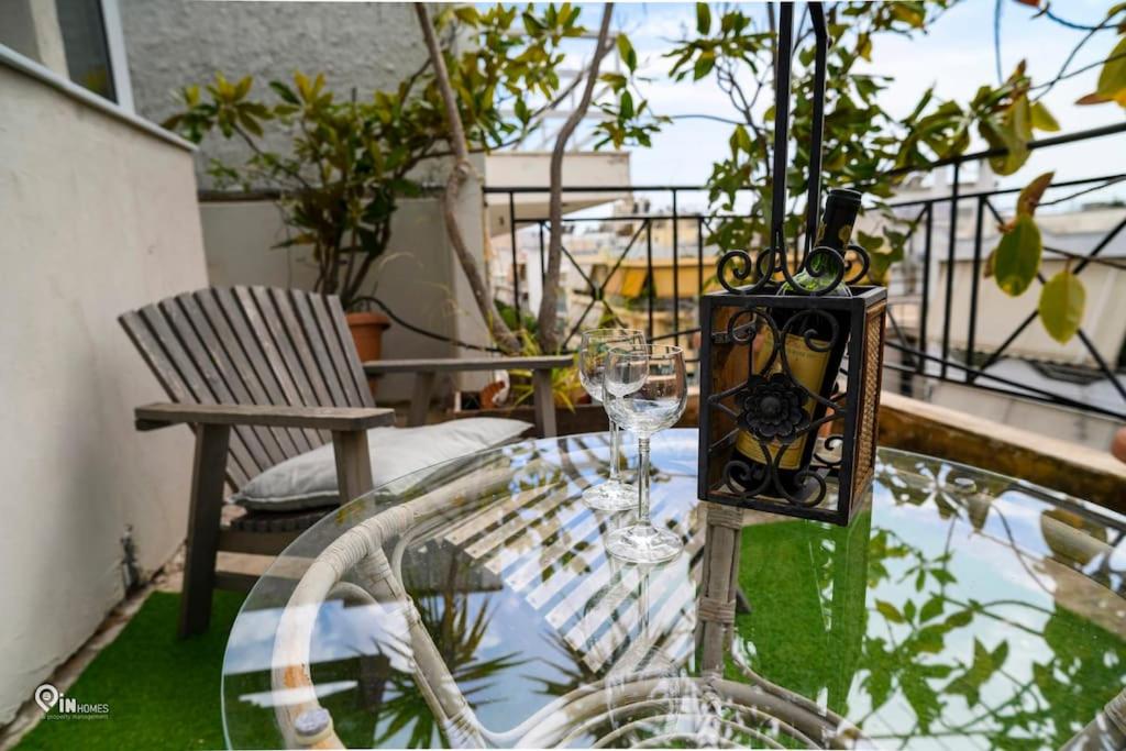 Rustic - Private Rooftop Garden & City View Studio in Egaleo-Athens