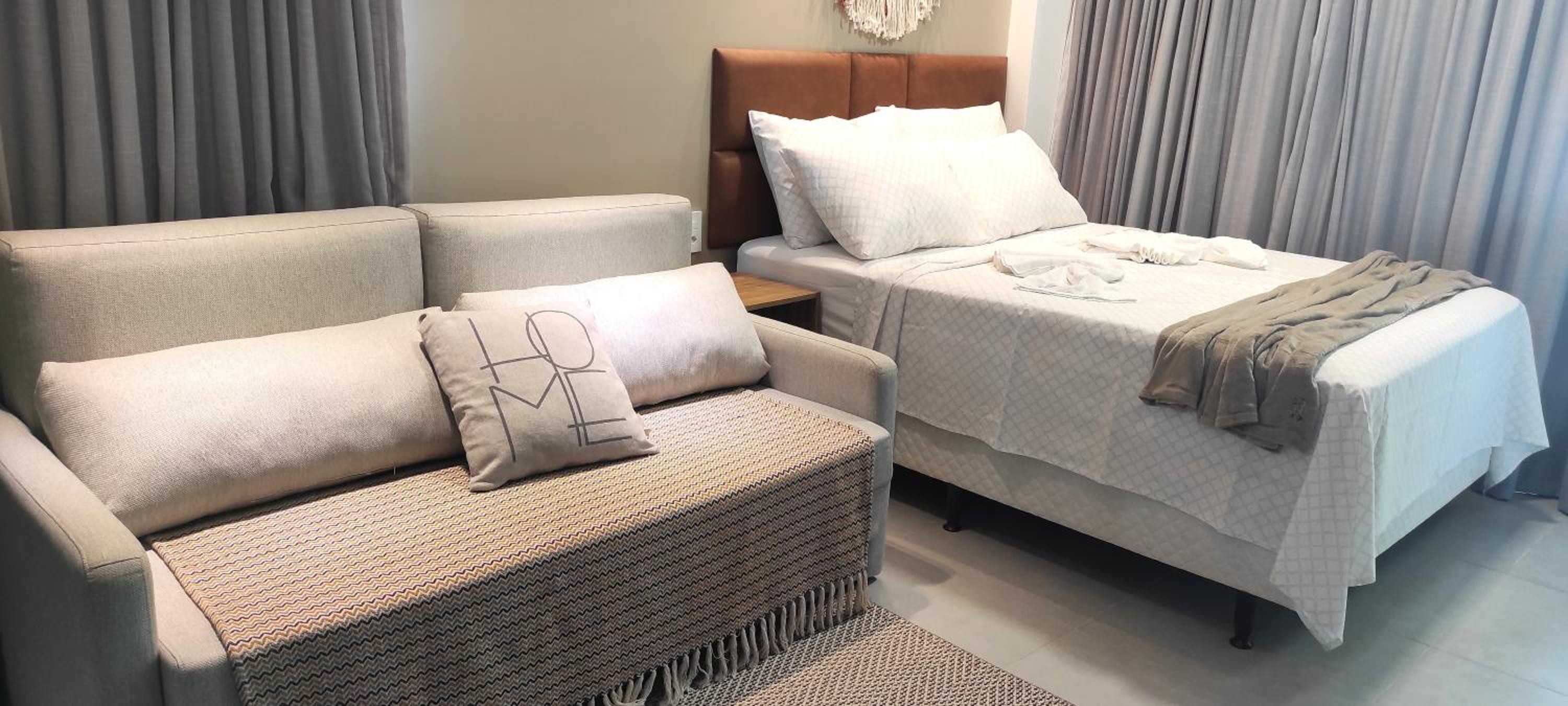STUDIO DE LUXO - Avaliado com NOTA 10 - Qualidade, Conforto e Comodidade - Centrinho da Praia de Porto de Galinhas