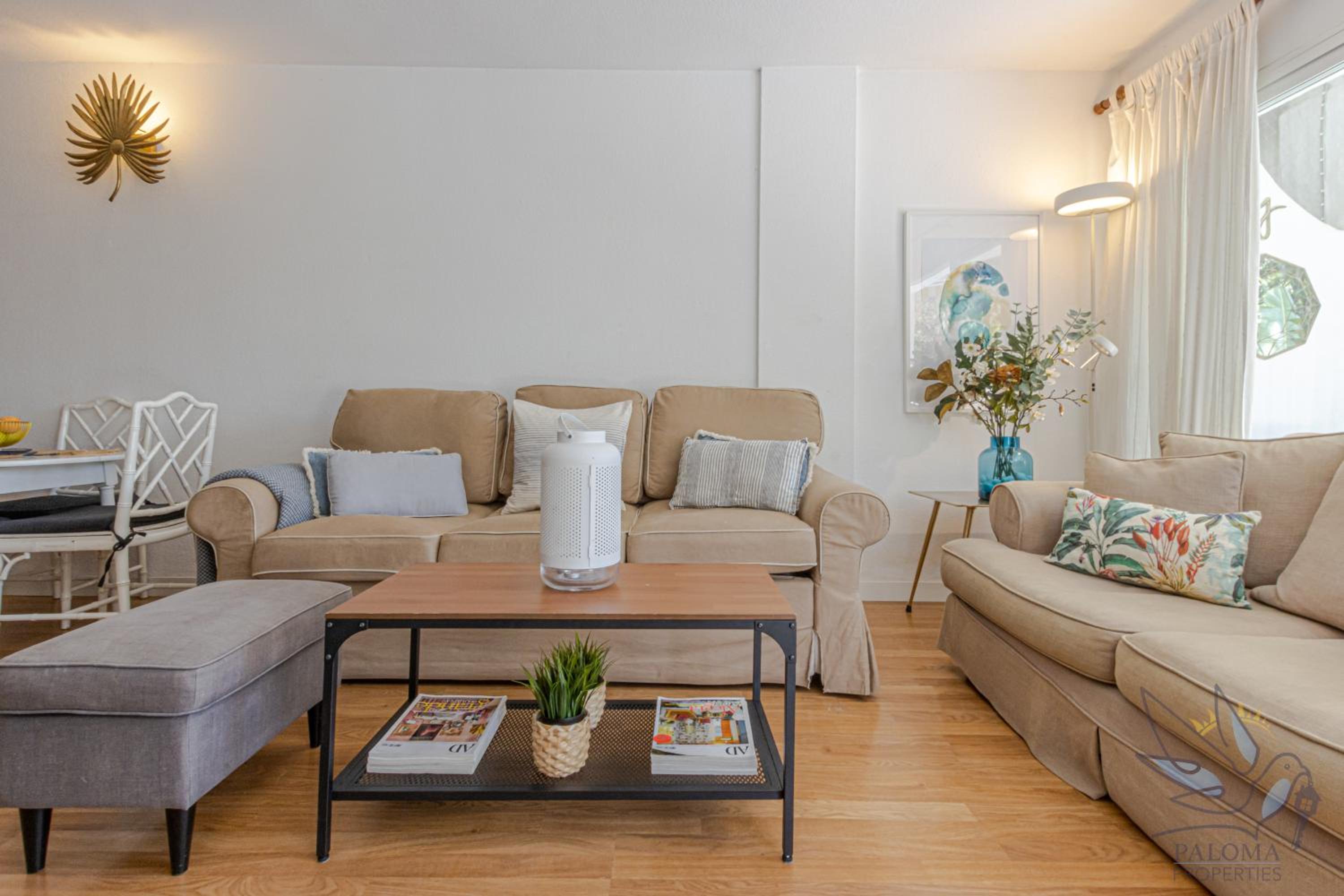 Benalgolf Lovely apartment in Benalmádena with Sea Views, Excellent WIFI connection, private Backyard with BBQ
