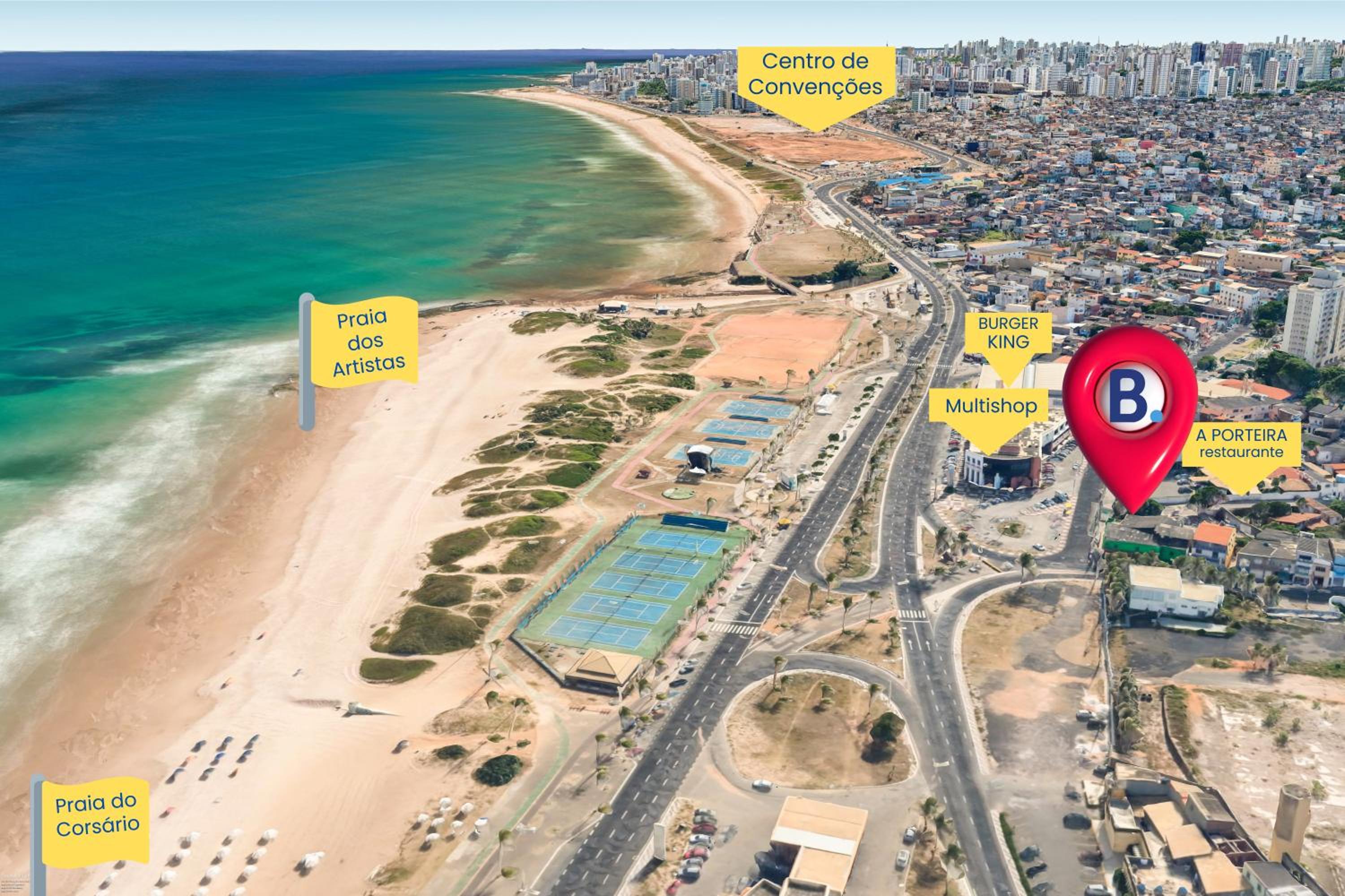 Luxo na Praia com Piscina, Ar e Garagem
