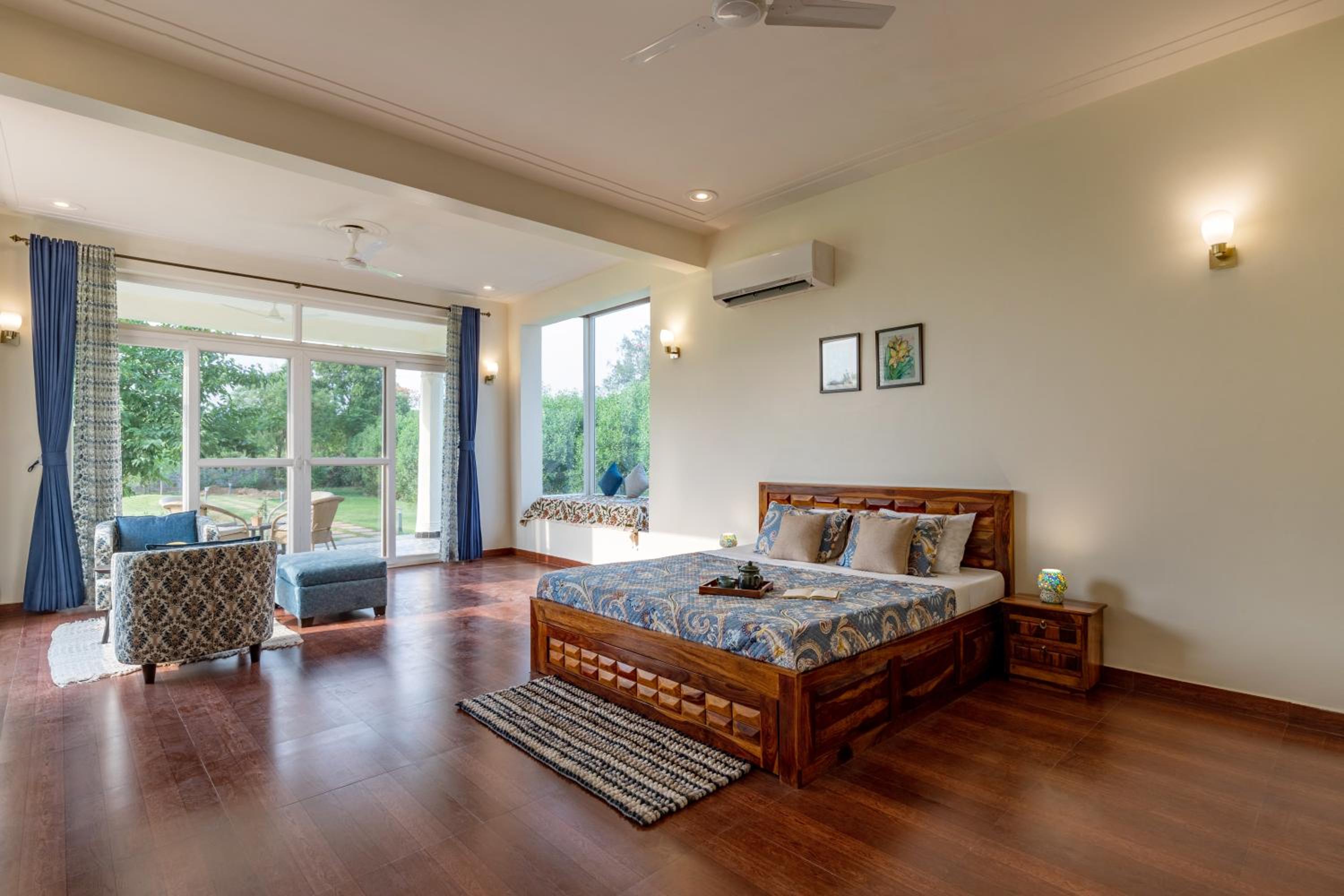 Alaya Stays Raga 2BHK Farmstay with an entertainment lounge view 2