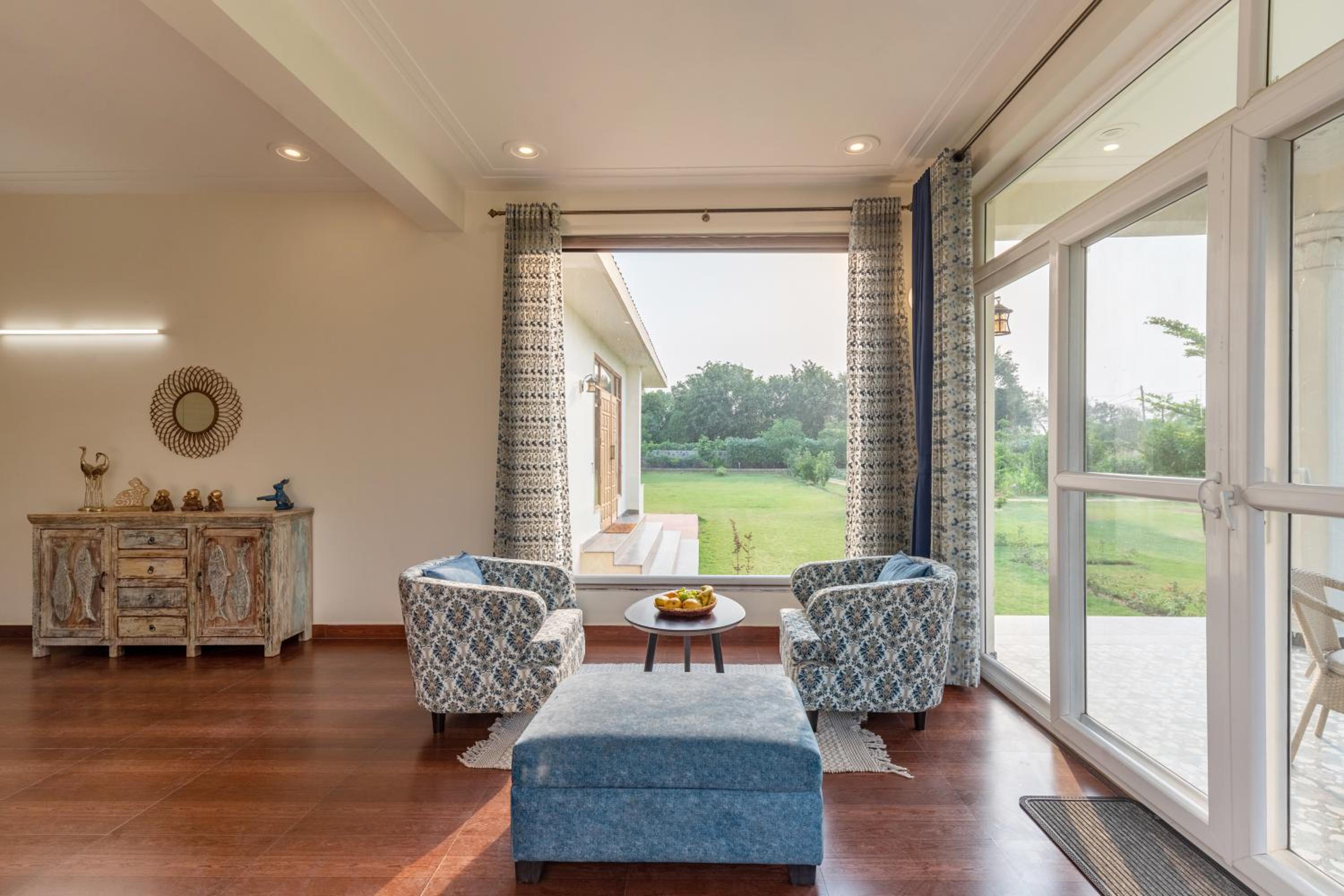 Alaya Stays Raga 2BHK Farmstay with an entertainment lounge view 3