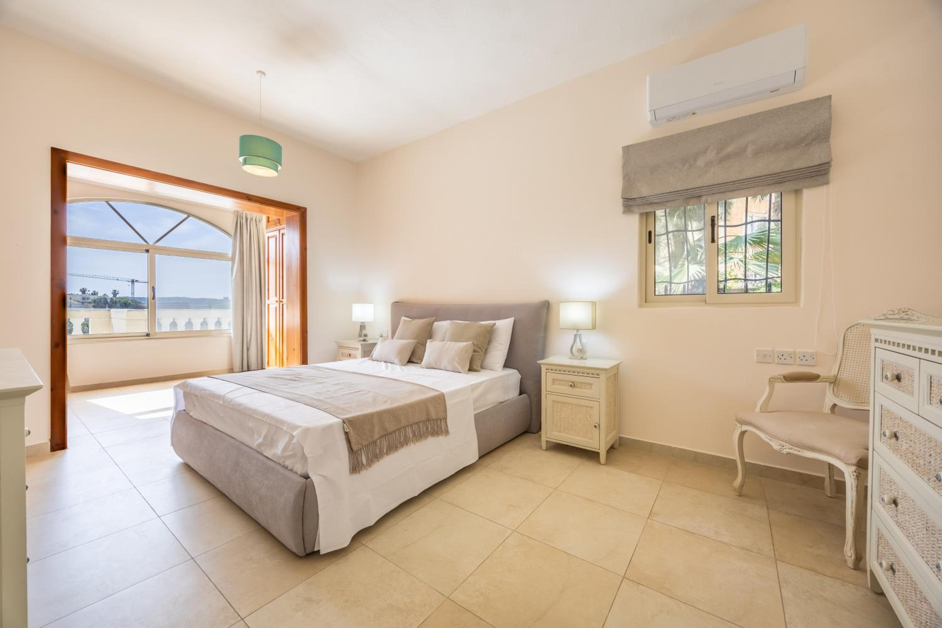 Azure Dream: Lux 4-Bed Villa with Pool, Sea View & Garage