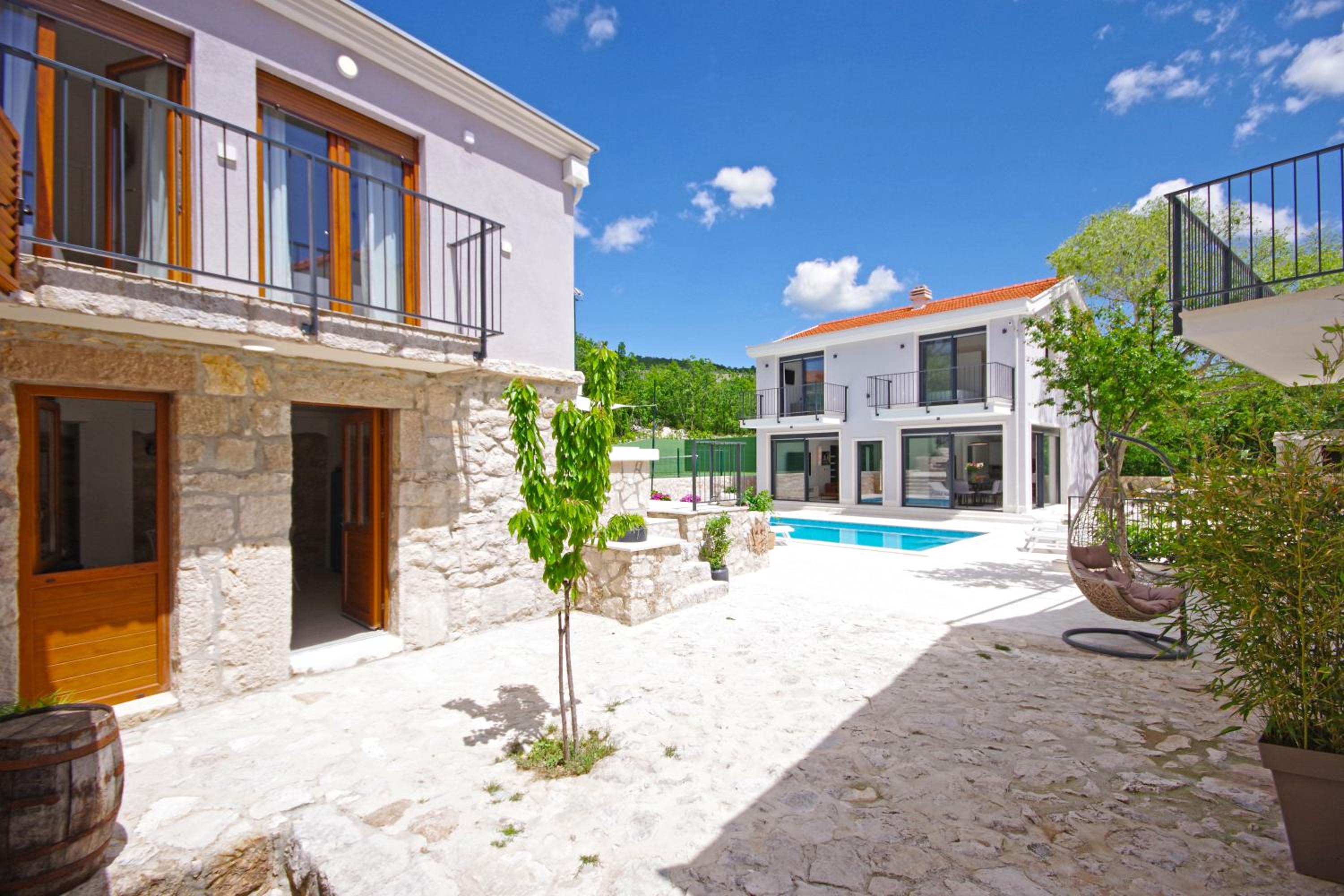 Villa Sokol with tennis court, heating pool, gym and sauna view 4