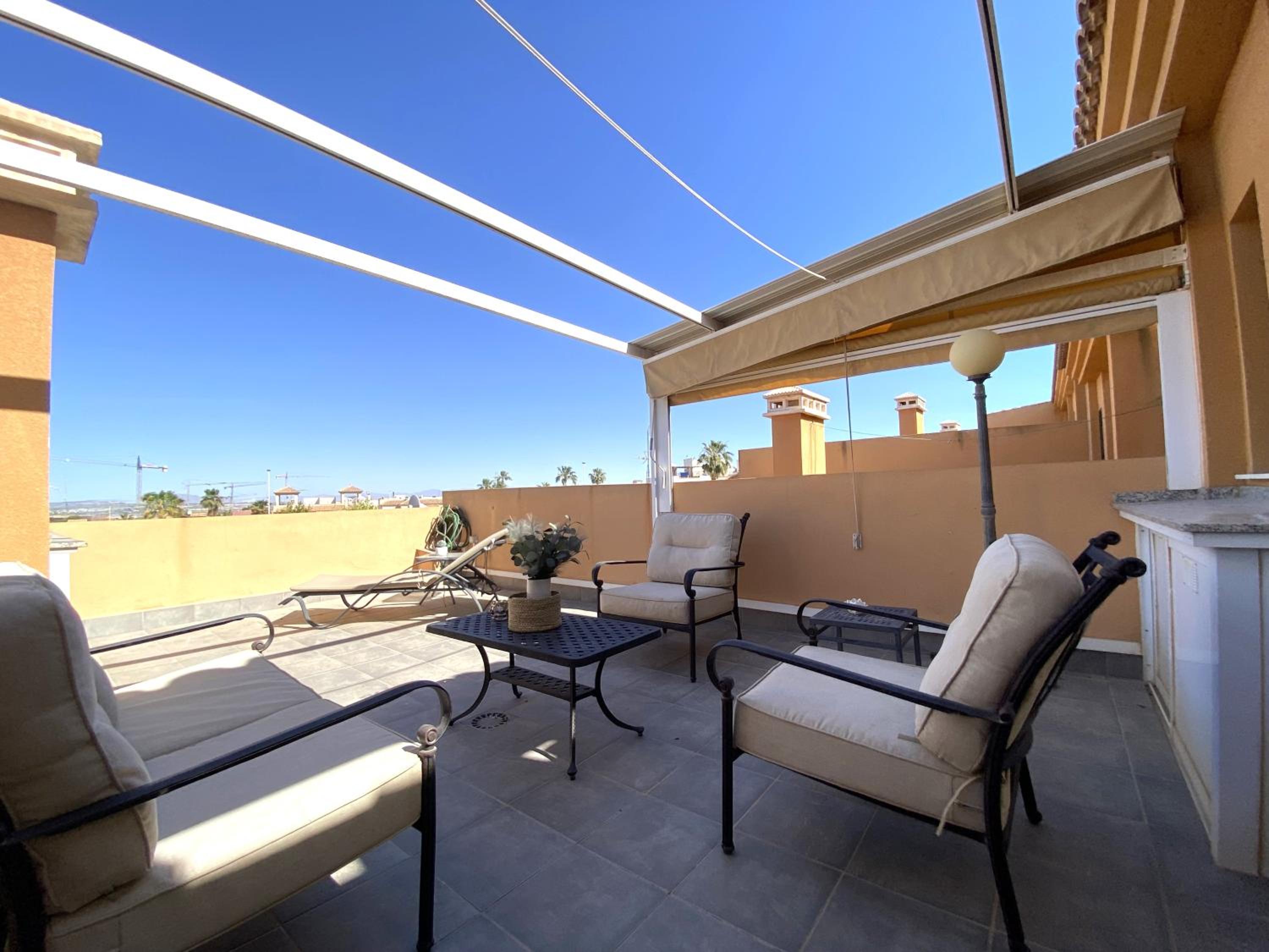 Holiday home with pool view and garden