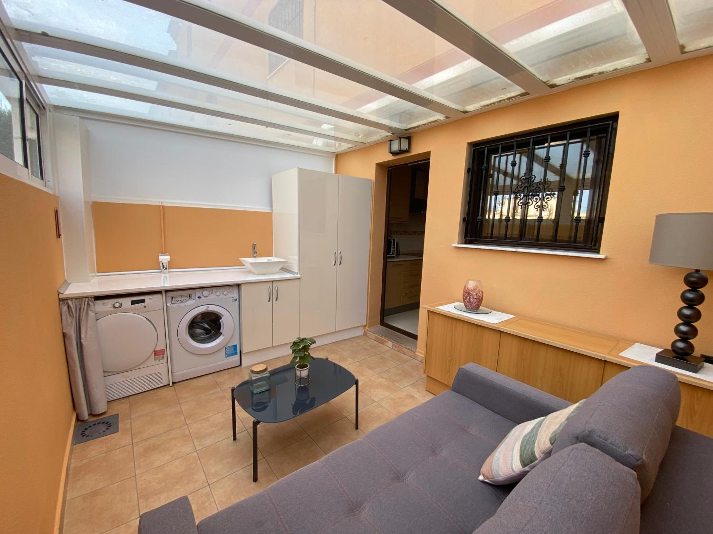 Holiday home with pool view and garden