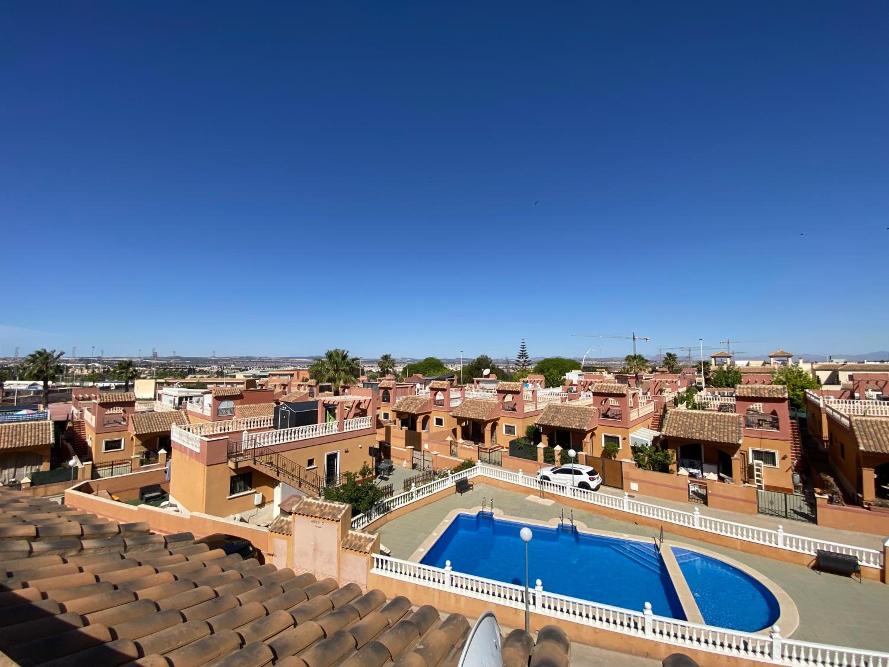 Holiday home with pool view and garden