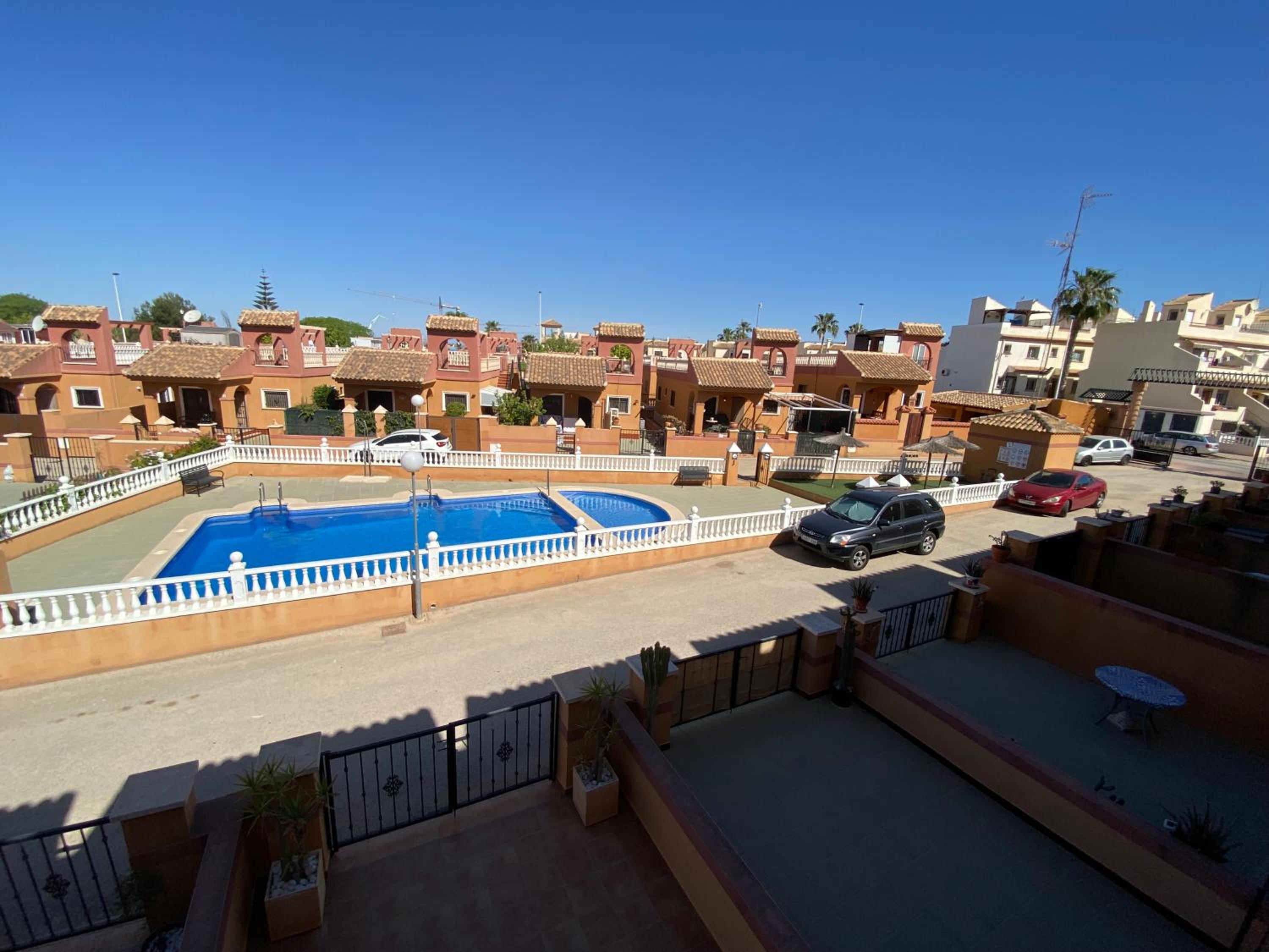 Holiday home with pool view and garden