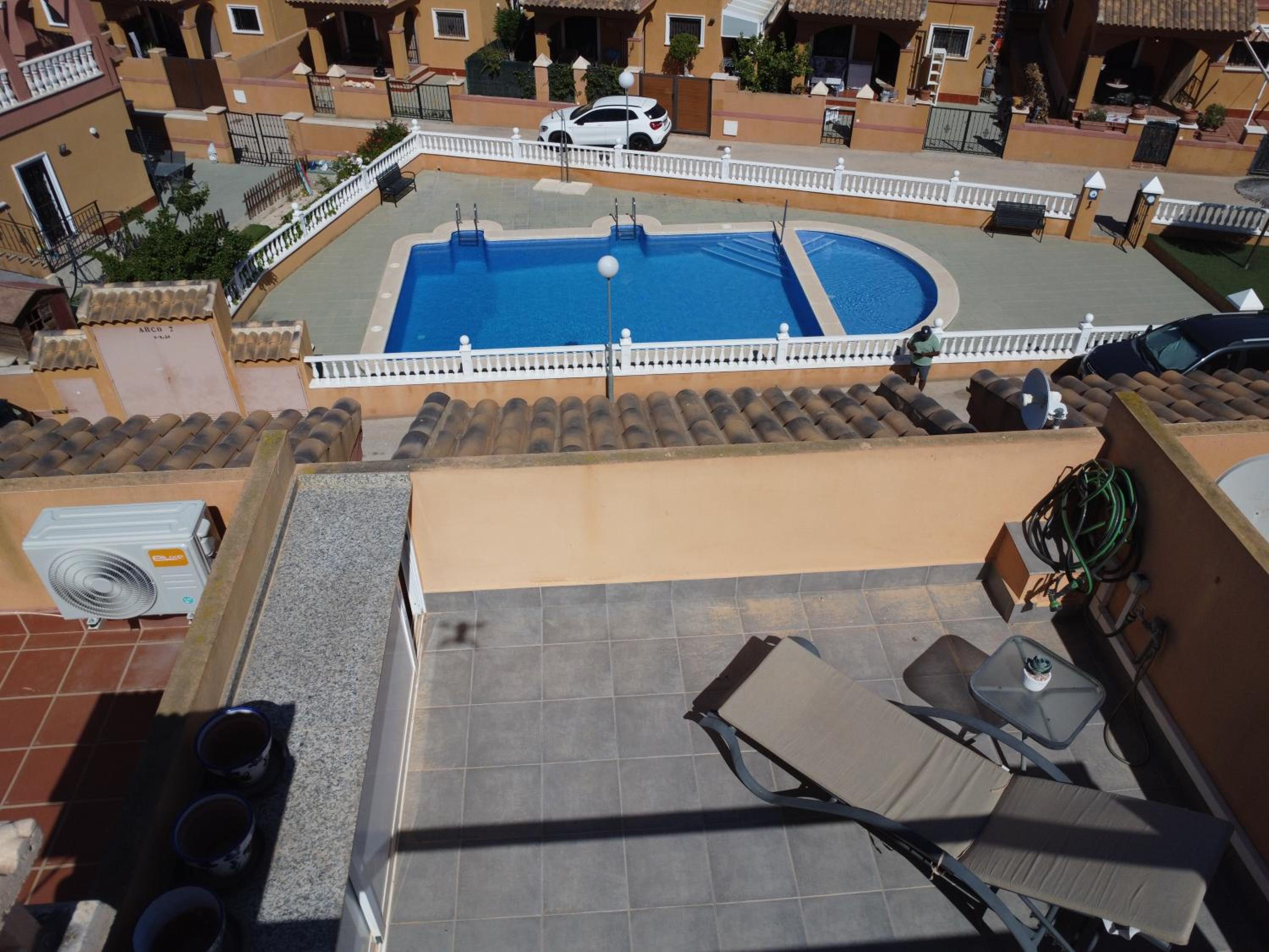 Holiday home with pool view and garden