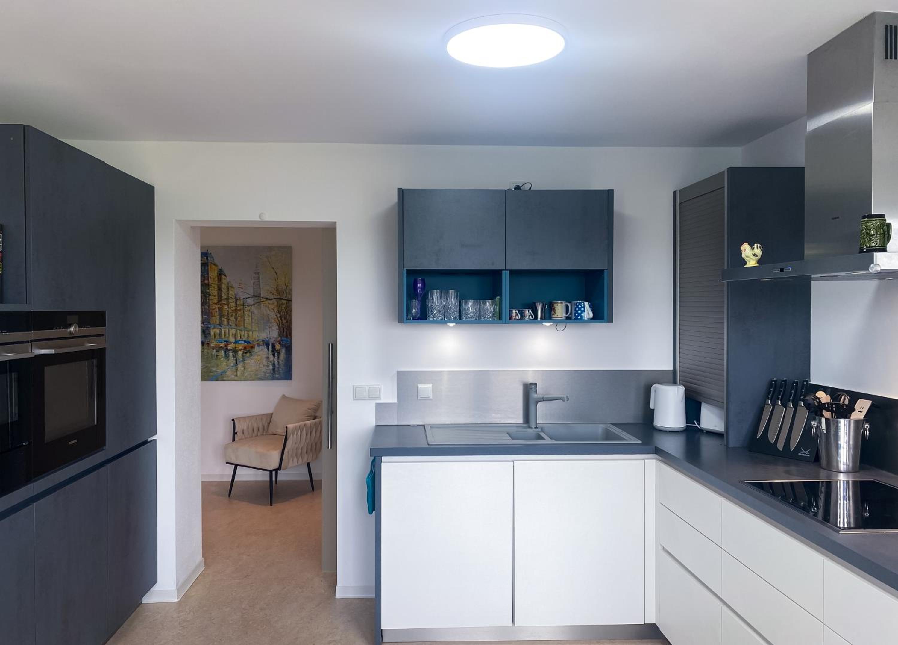 170qm Apartment in Natur für Familien mit Parken, 2 Balkone, und Küche