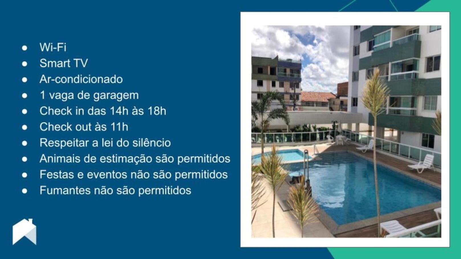 Apto com piscina a 1km do mar em Aracaju SE