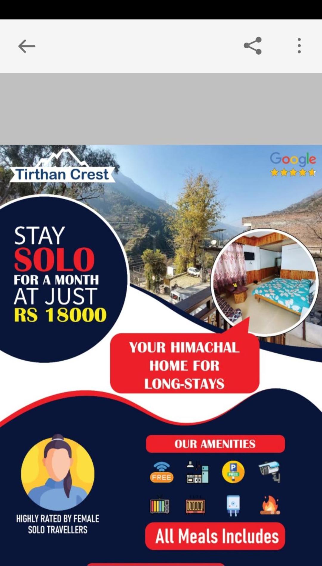 Tirthan Crest Homestay Jibhi at Banjar Kullu view 3