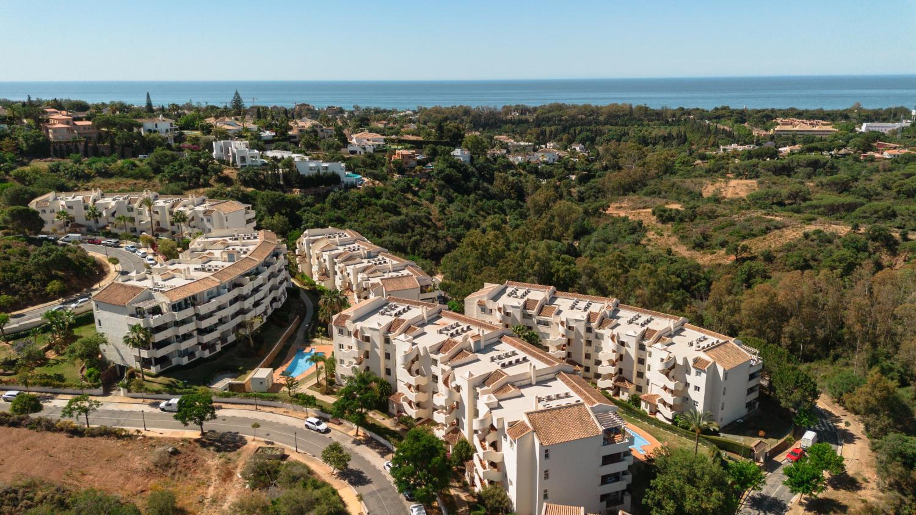Holiday apartment with private terrace, just 10 minutes by car from Elviria Beach, Marbella view 2