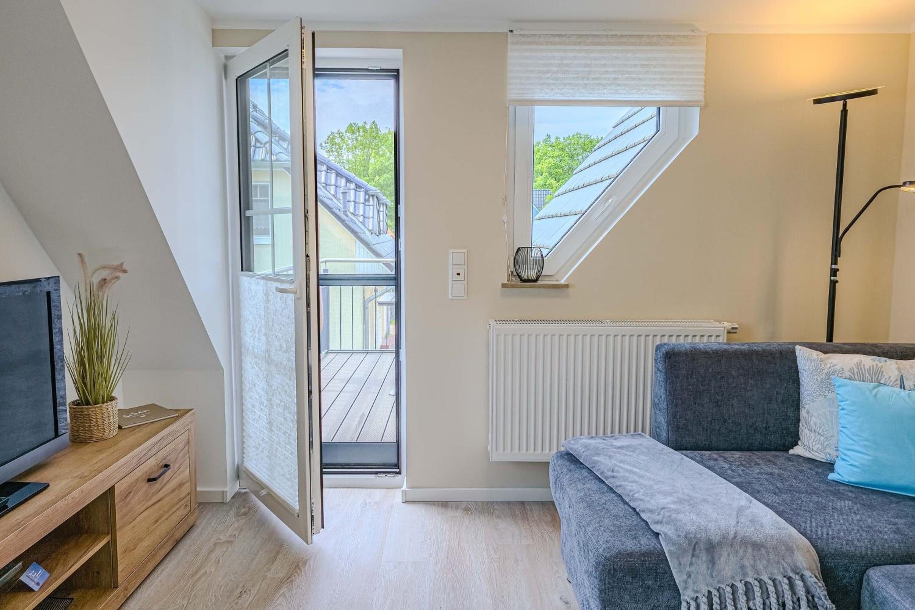 Sandbank en Zingst — balance & terrace