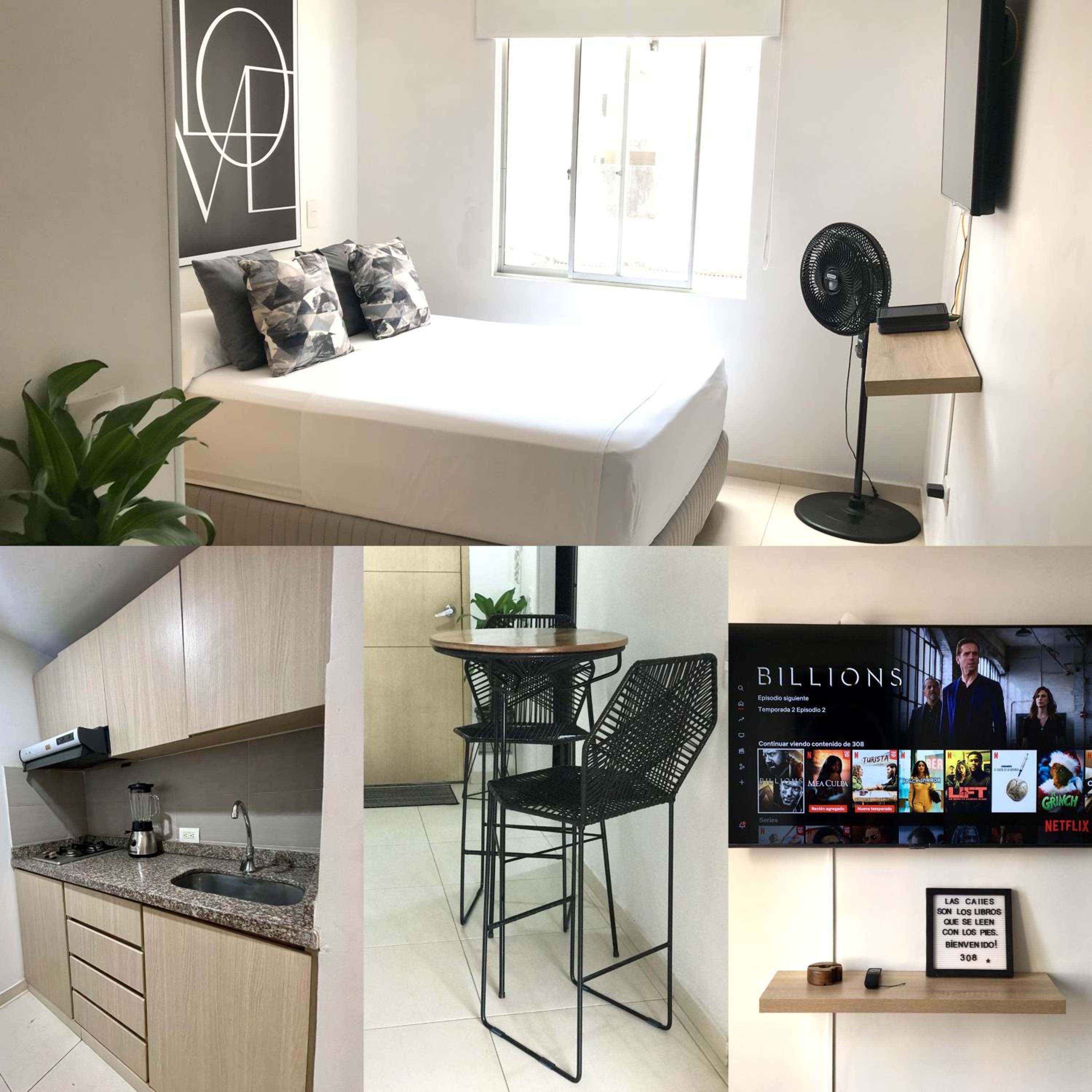Estudio confortable especial para viajeros Wifi Tv Streaming