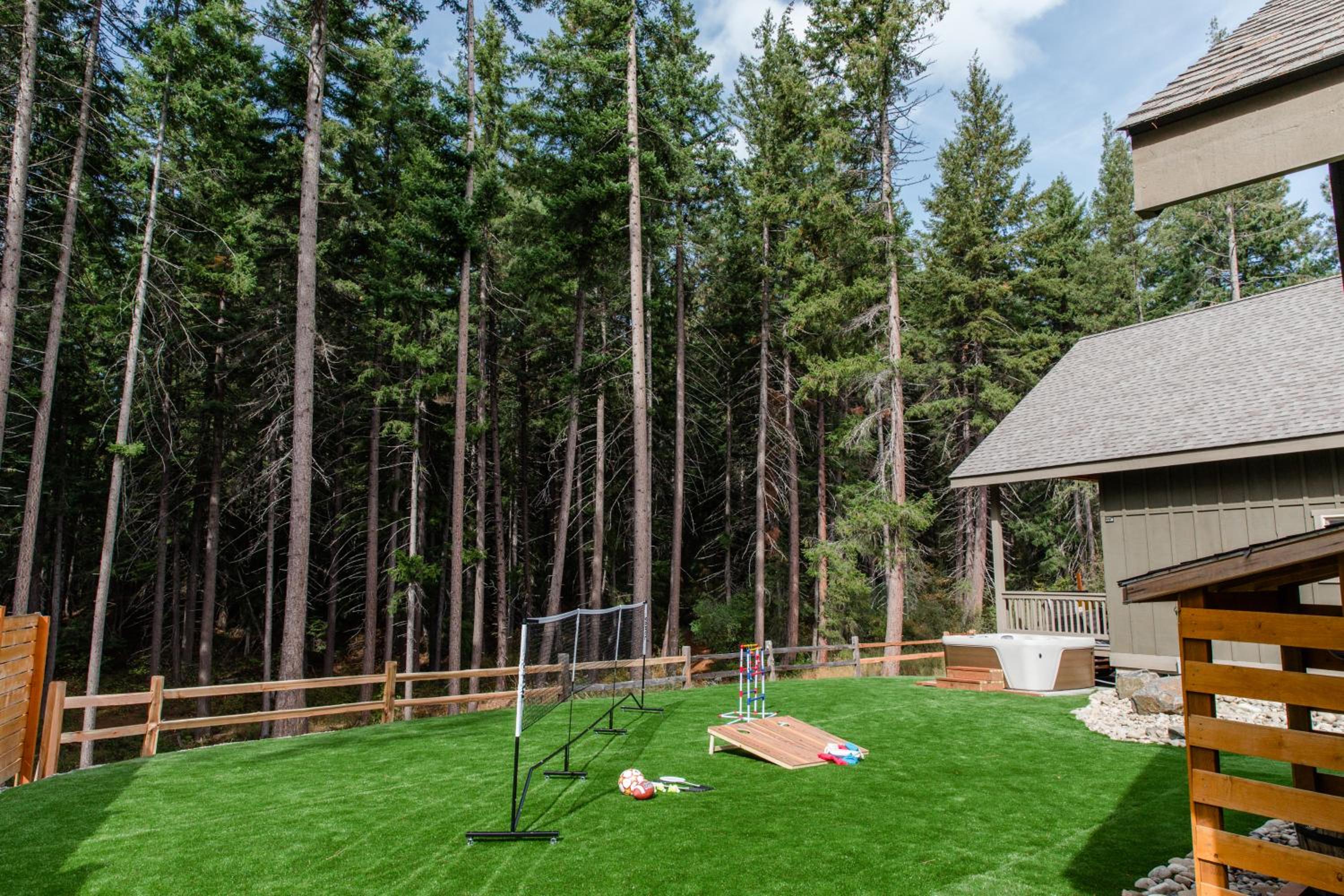 3BR Forest Cabin, Hot Tub, Game Room, Big Backyard view 3