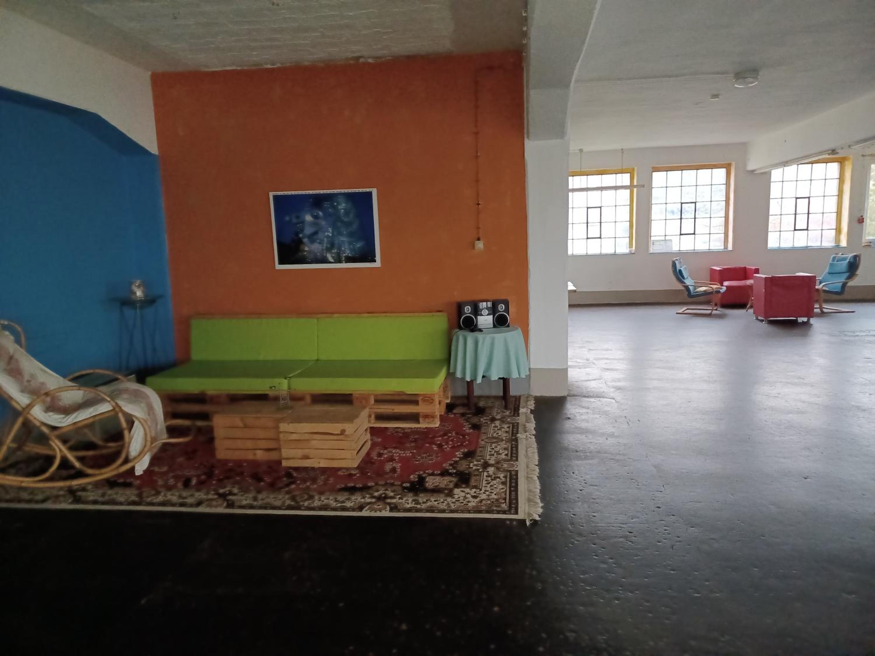 Zelten im vorhandenen Zelt im Loftcamp