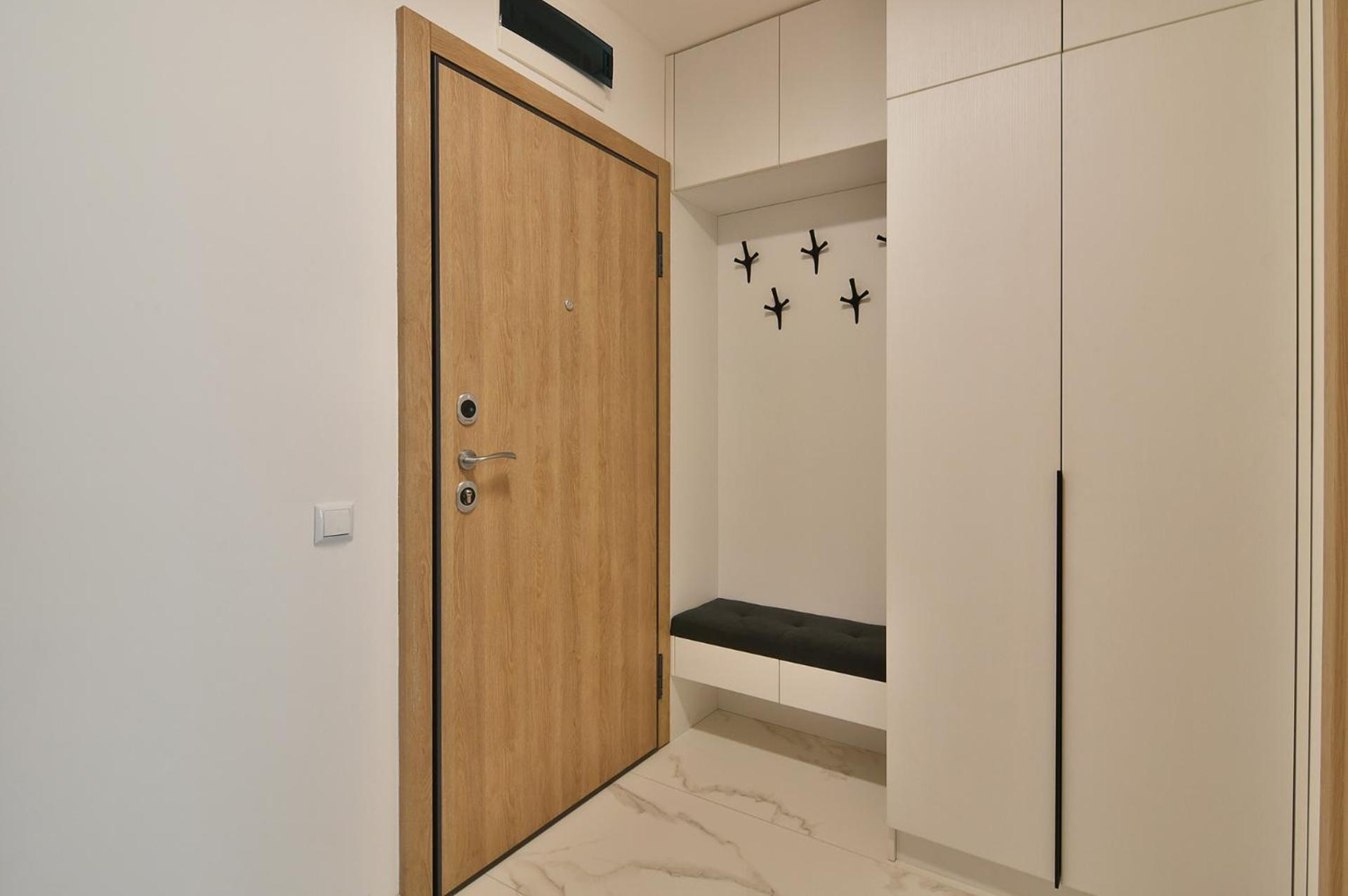 Sky view flat with parking