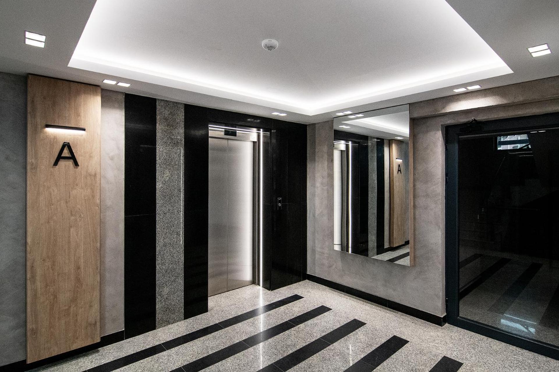 Sky view flat with parking