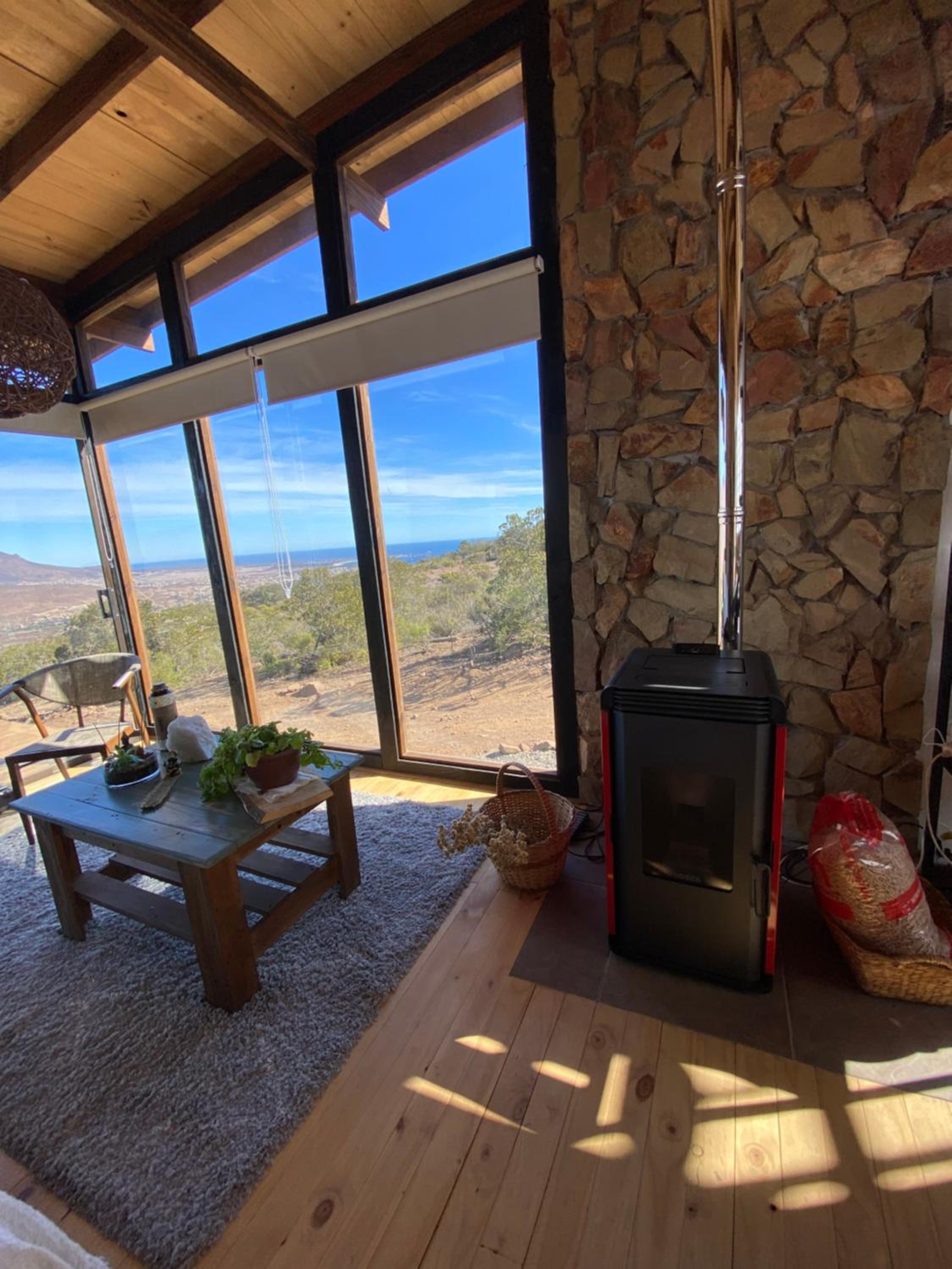 Cabaña con vista a la bahía de Pichidangui