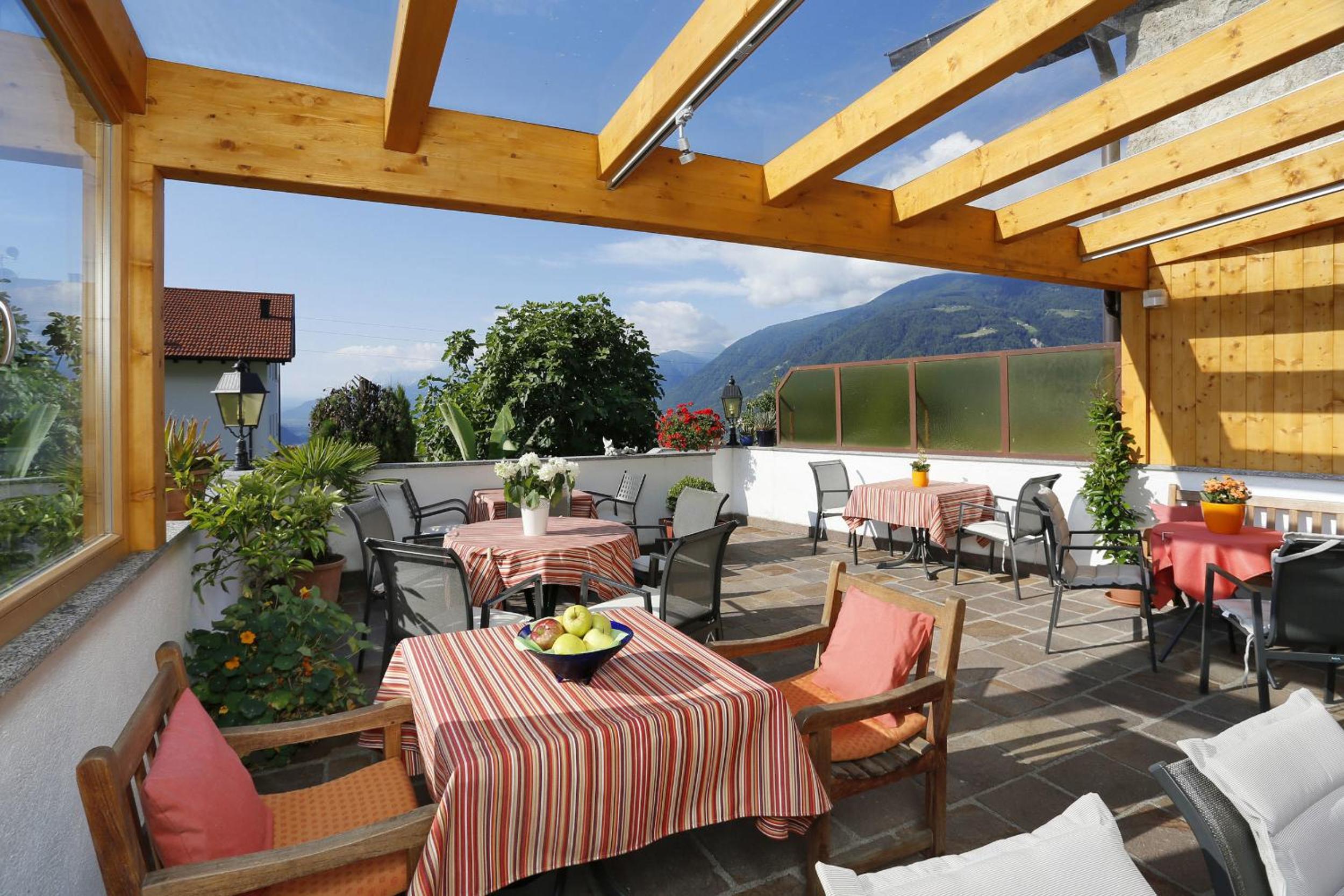 outdoor BBQ area