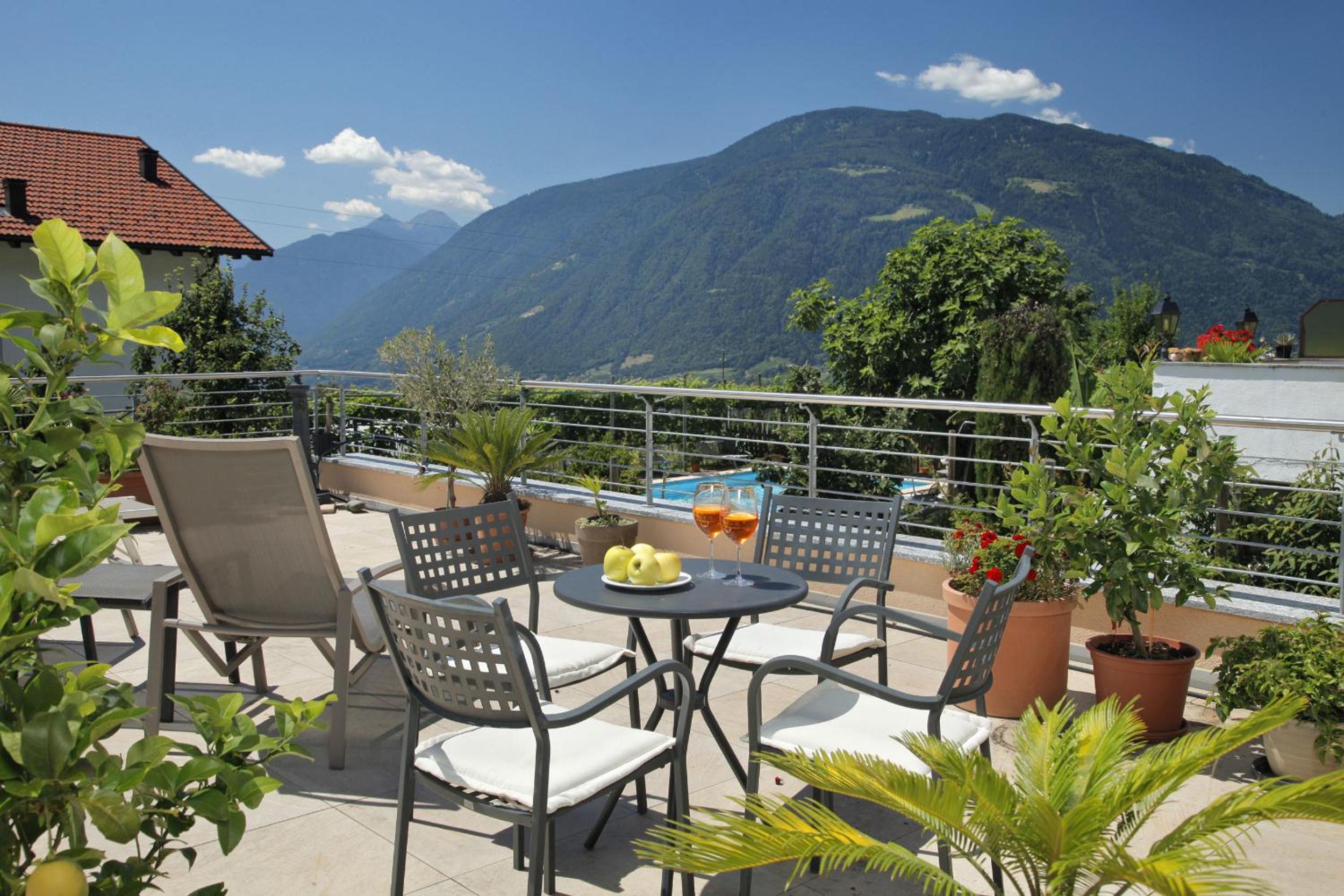 outdoor BBQ area