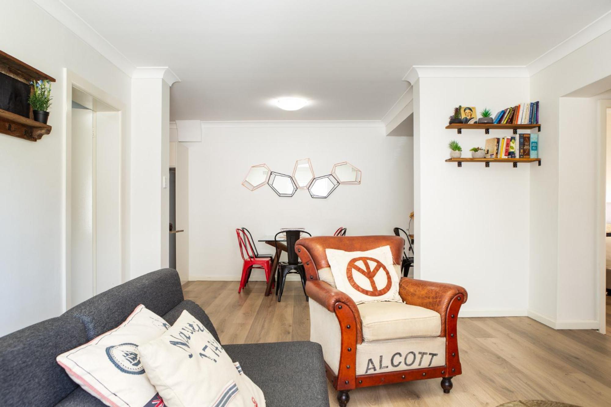 Suburban Two-bed Apartment with Parking and Patio
