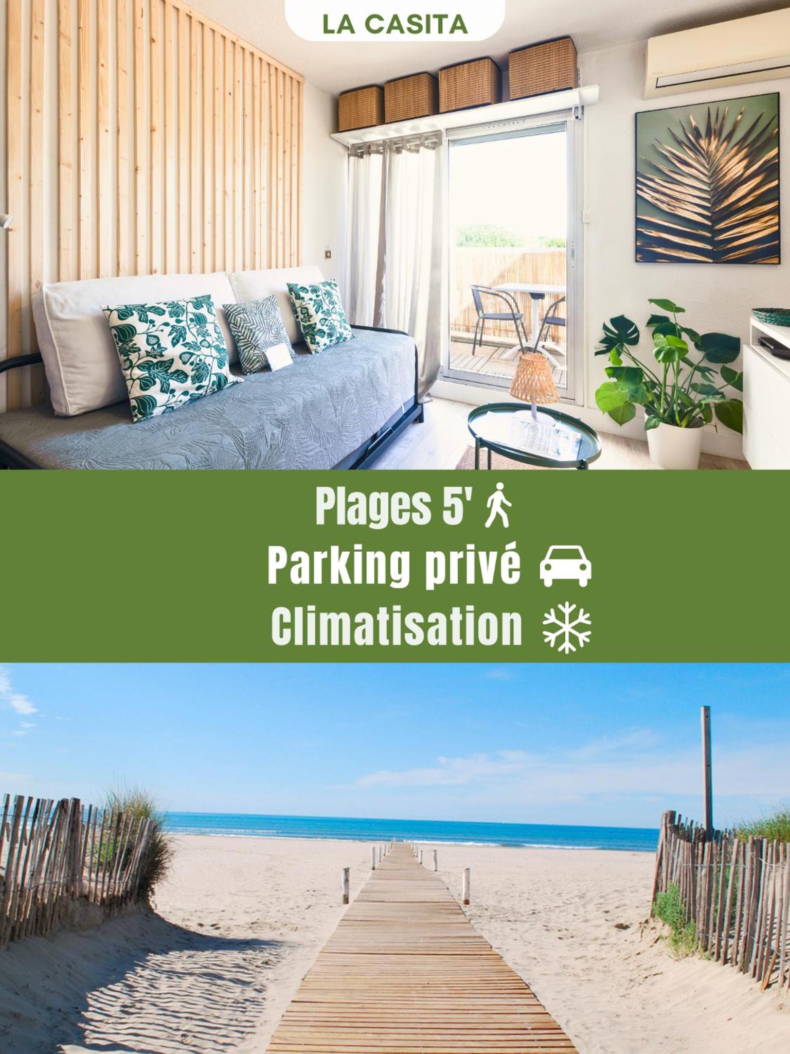La Casita - Studio Confort avec Terrasse et Parking privé- La Grande Motte, Montpellier
